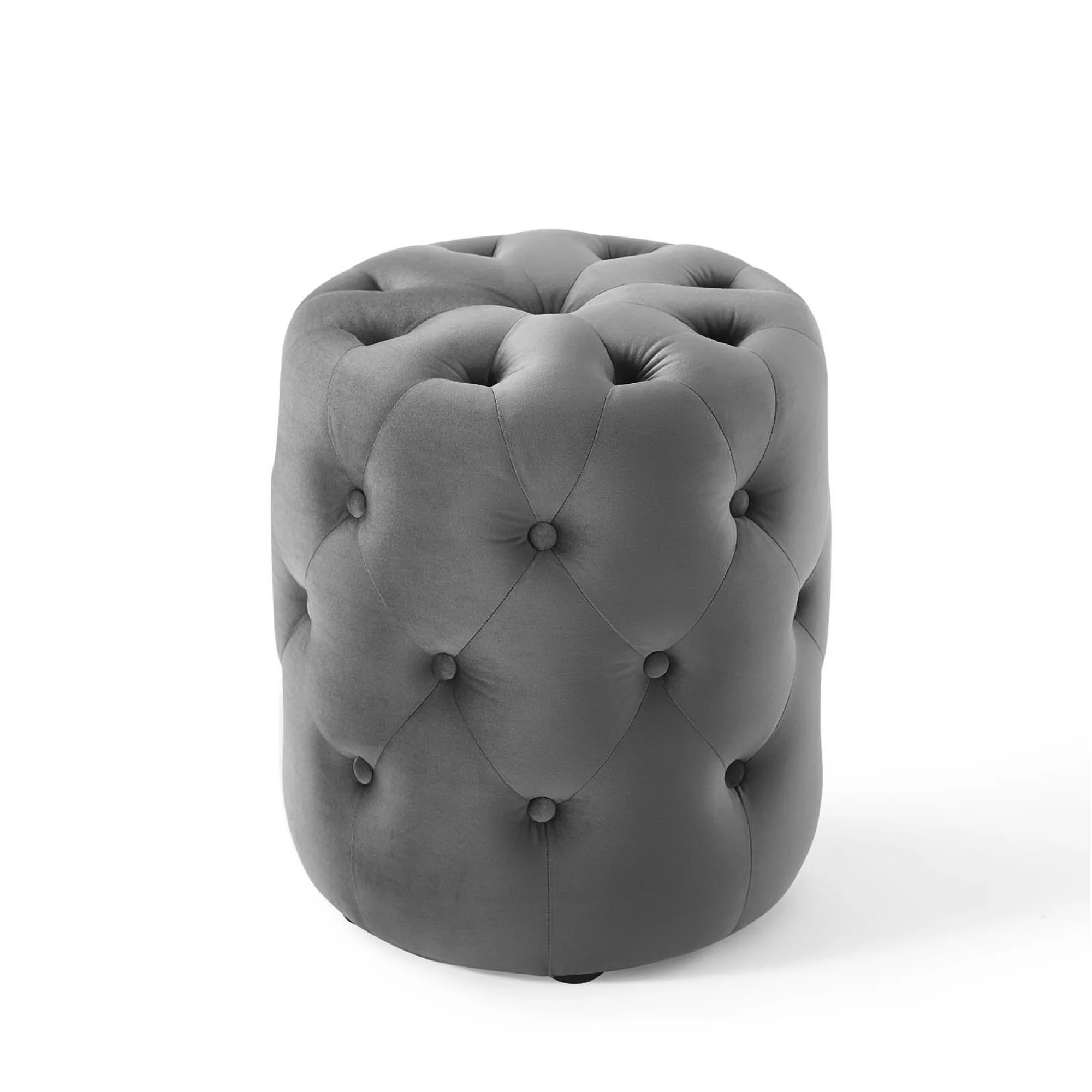 Amour Tufted Button Round Performance Velvet Ottoman by Modway - Image 15