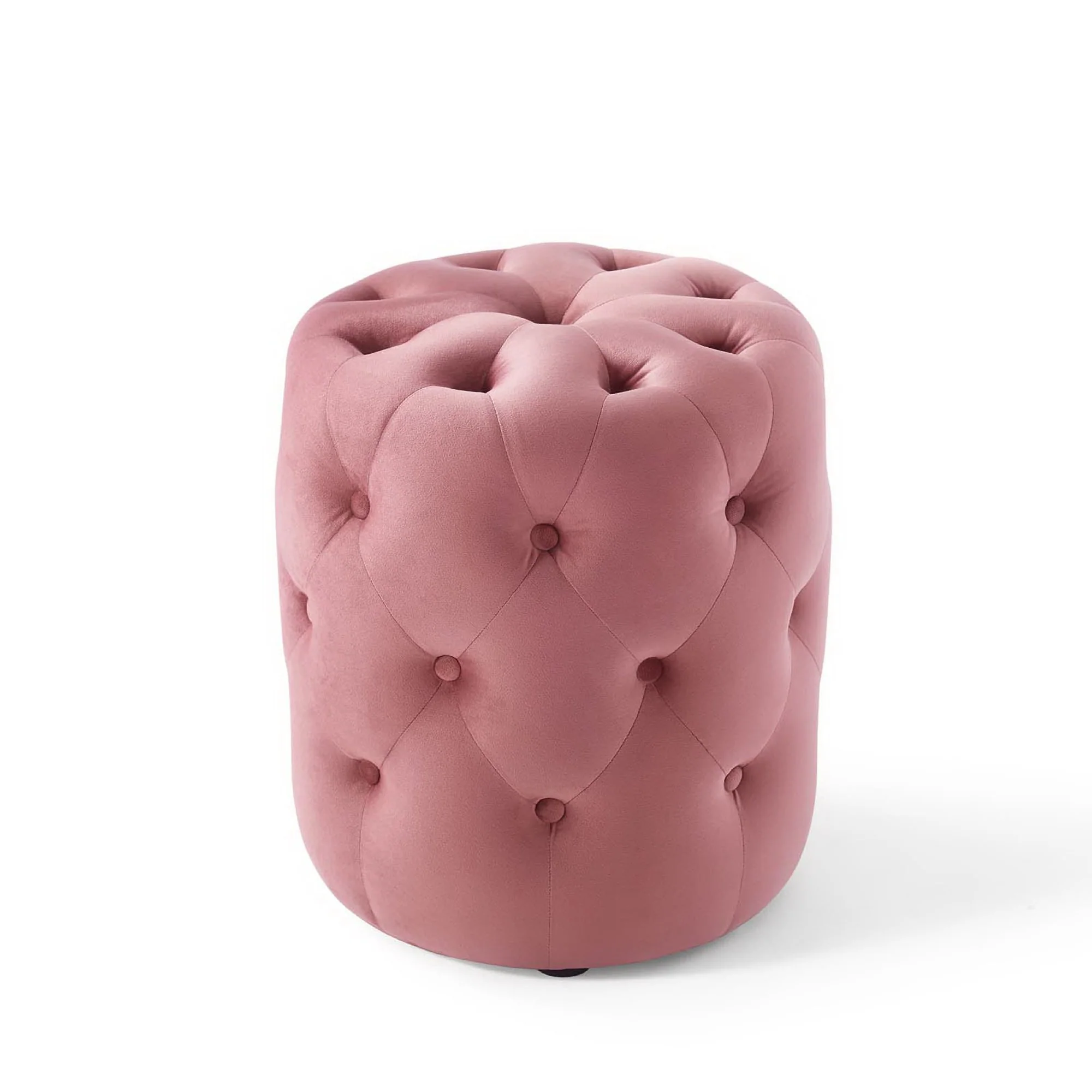 Amour Tufted Button Round Performance Velvet Ottoman by Modway - Image 16