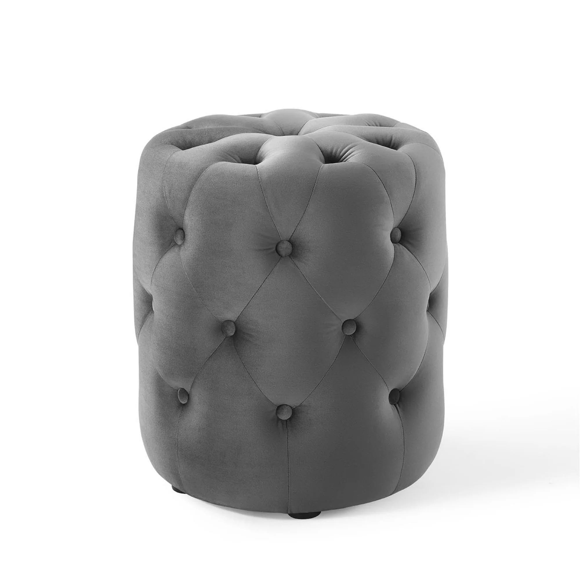 Amour Tufted Button Round Performance Velvet Ottoman by Modway - Image 17
