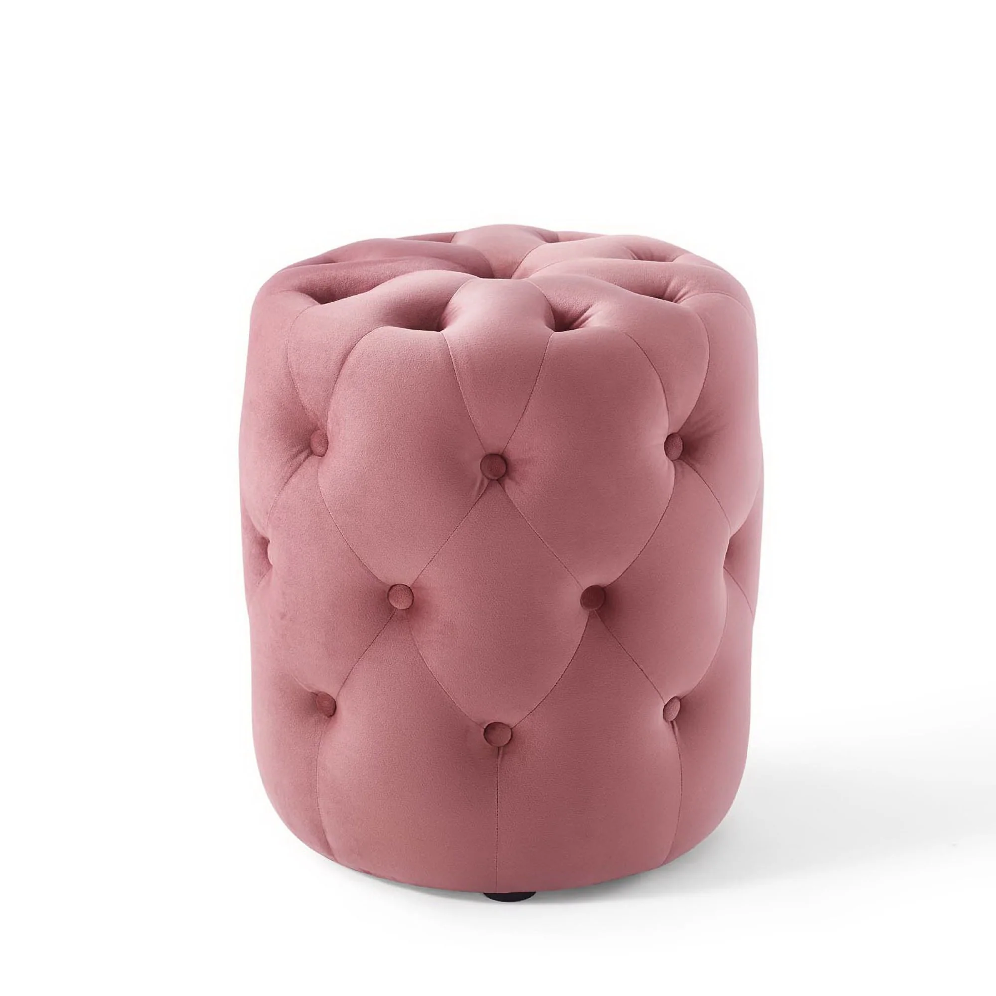 Amour Tufted Button Round Performance Velvet Ottoman by Modway - Image 18