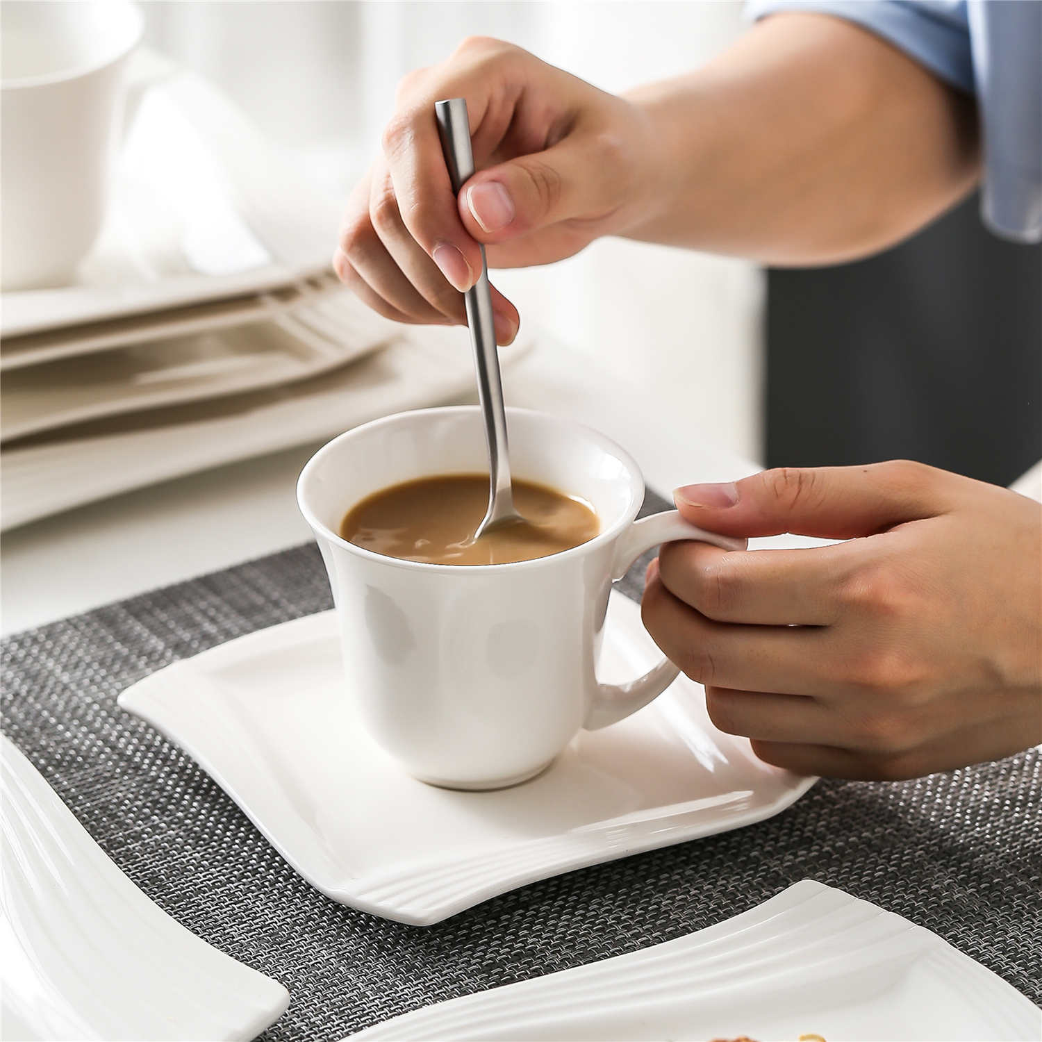 Amparo Marble Grey 30 Piece Dinnerware Set - Image 12