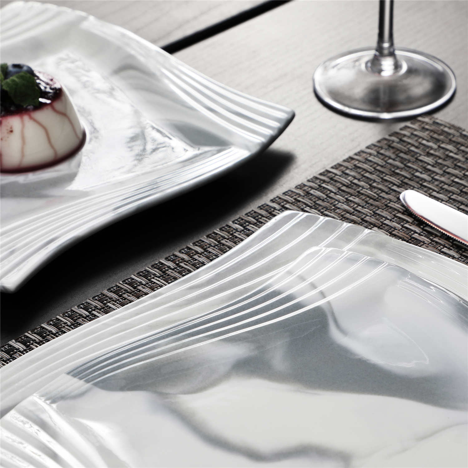 Amparo Marble Grey 30 Piece Dinnerware Set - Image 4