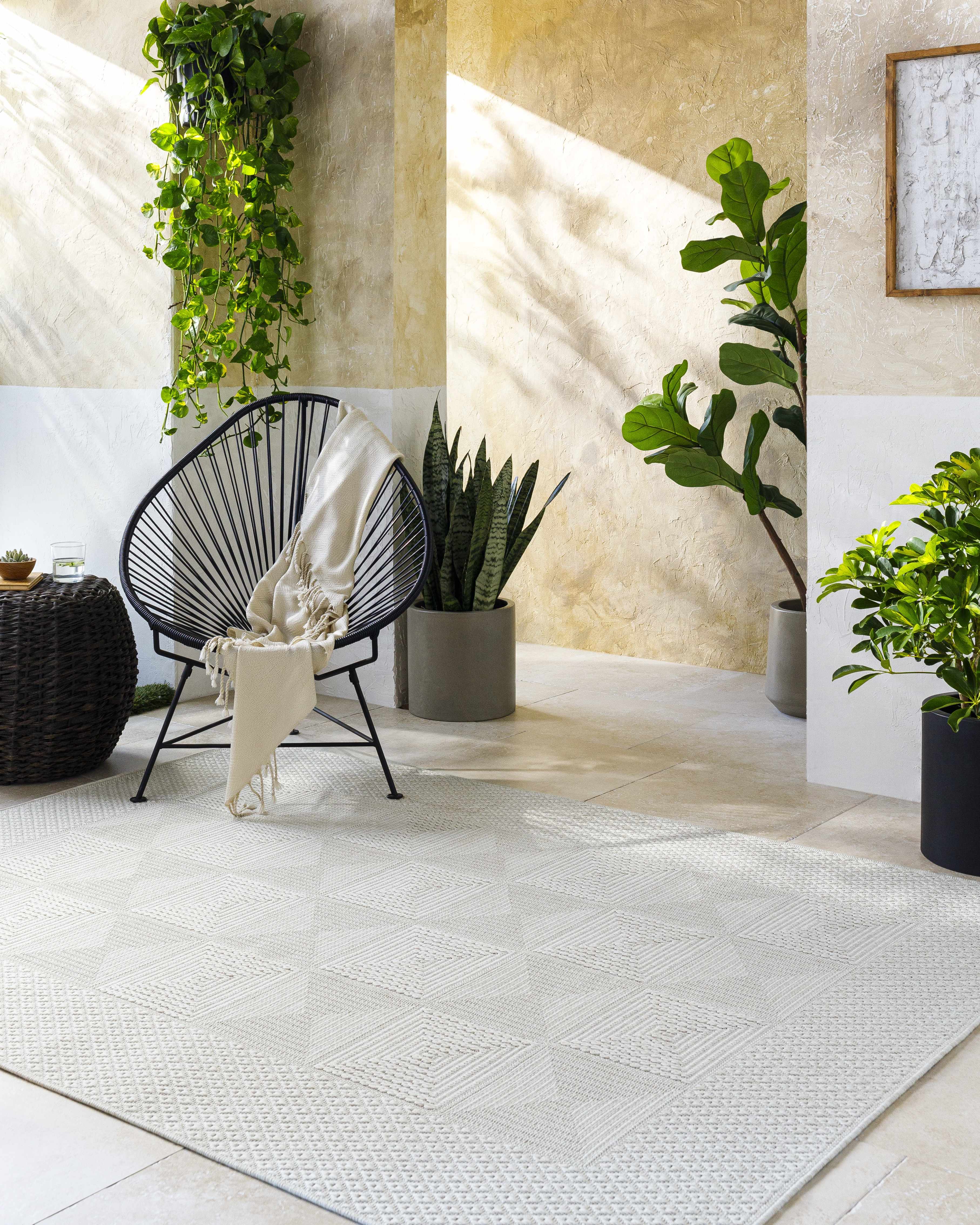 Anabia White Area Rug - Image 2