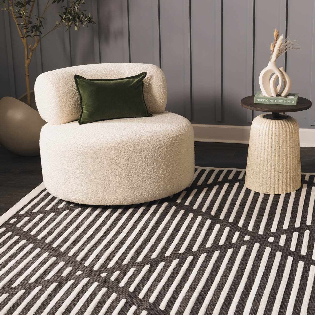 Anah 3D Black Outdoor Rug - Image 11