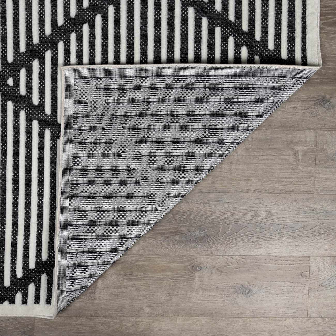 Anah 3D Black Outdoor Rug - Image 6
