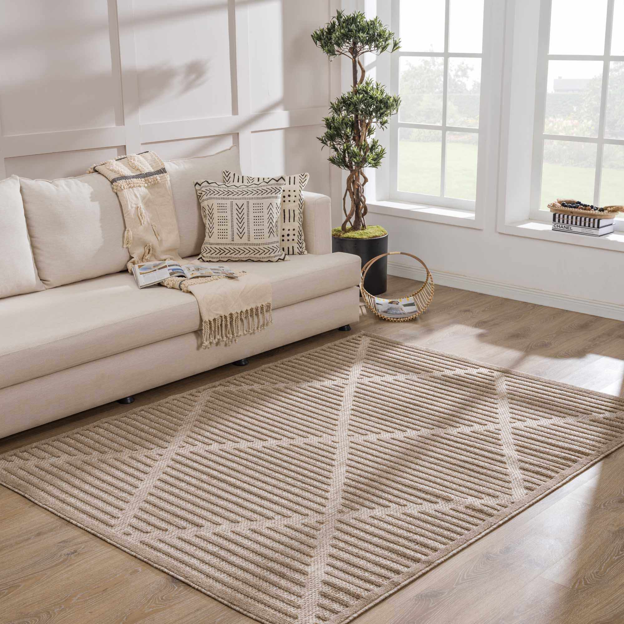 Anah Tan Outdoor Rug - Clearance - Image 4