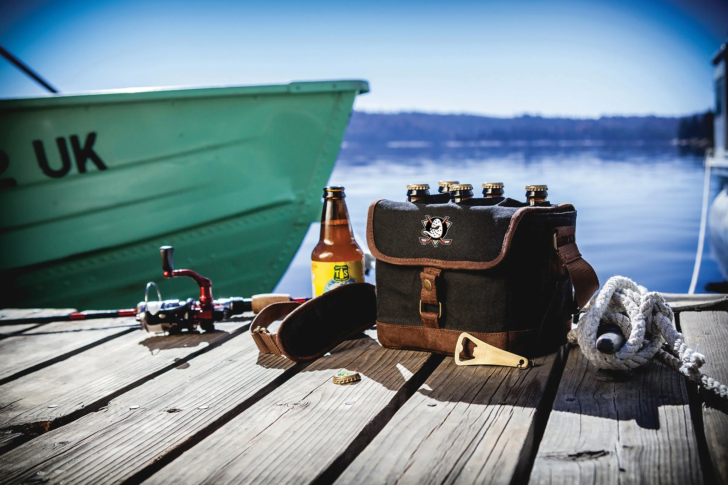 Anaheim Ducks - Beer Caddy Cooler Tote with Opener - Image 2