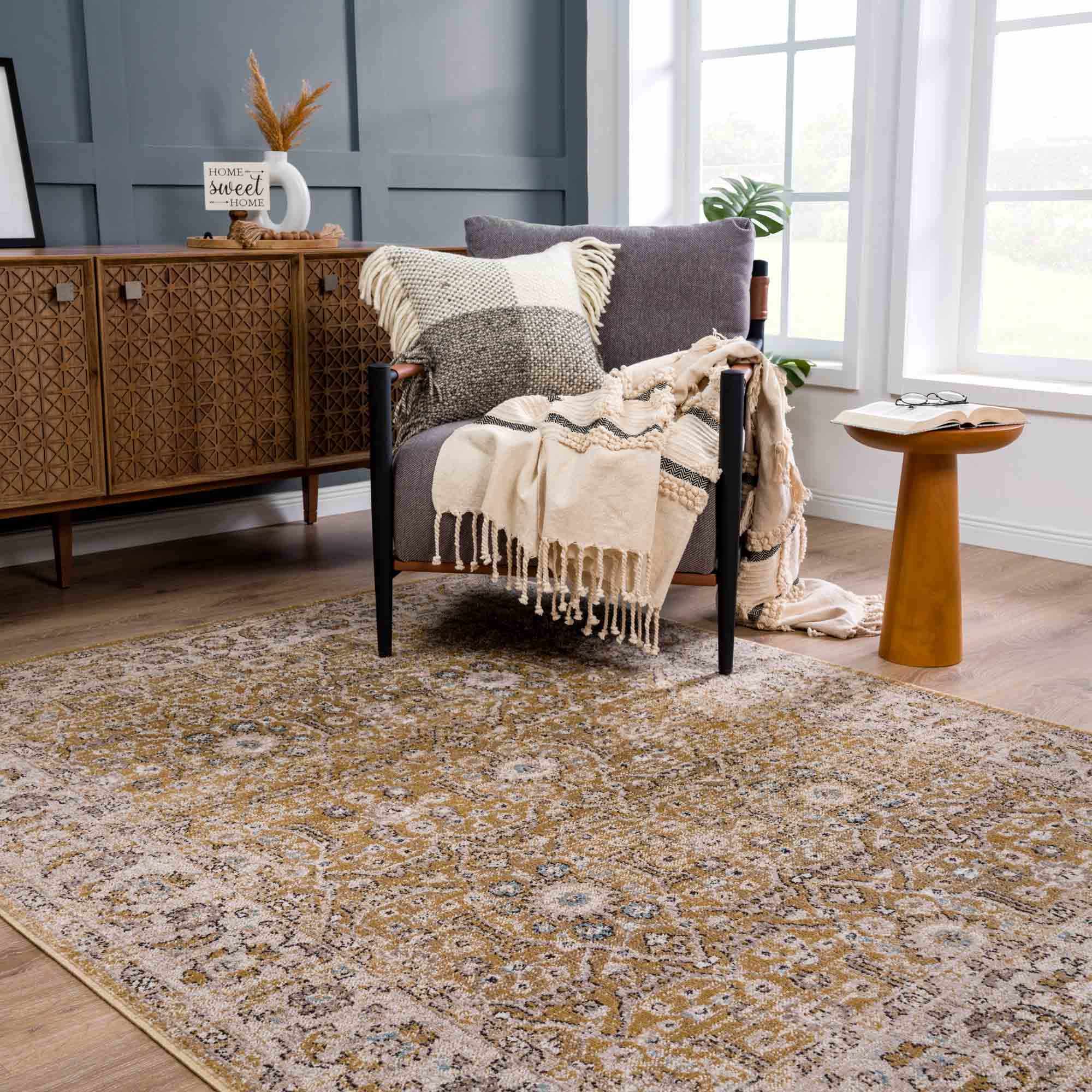 Anana Gold & Beige Area Rug - Clearance - Image 2