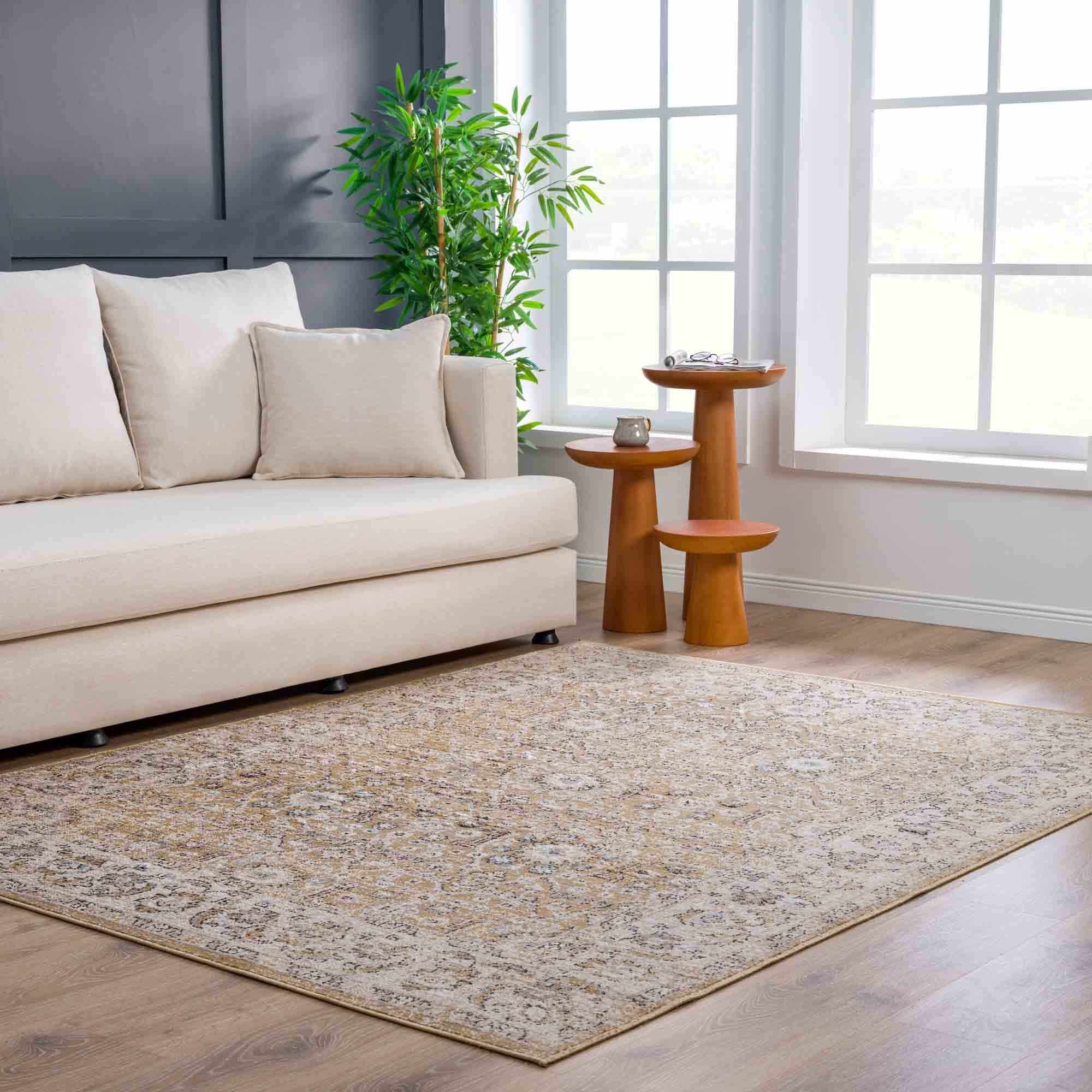 Anana Gold & Beige Area Rug - Clearance - Image 3