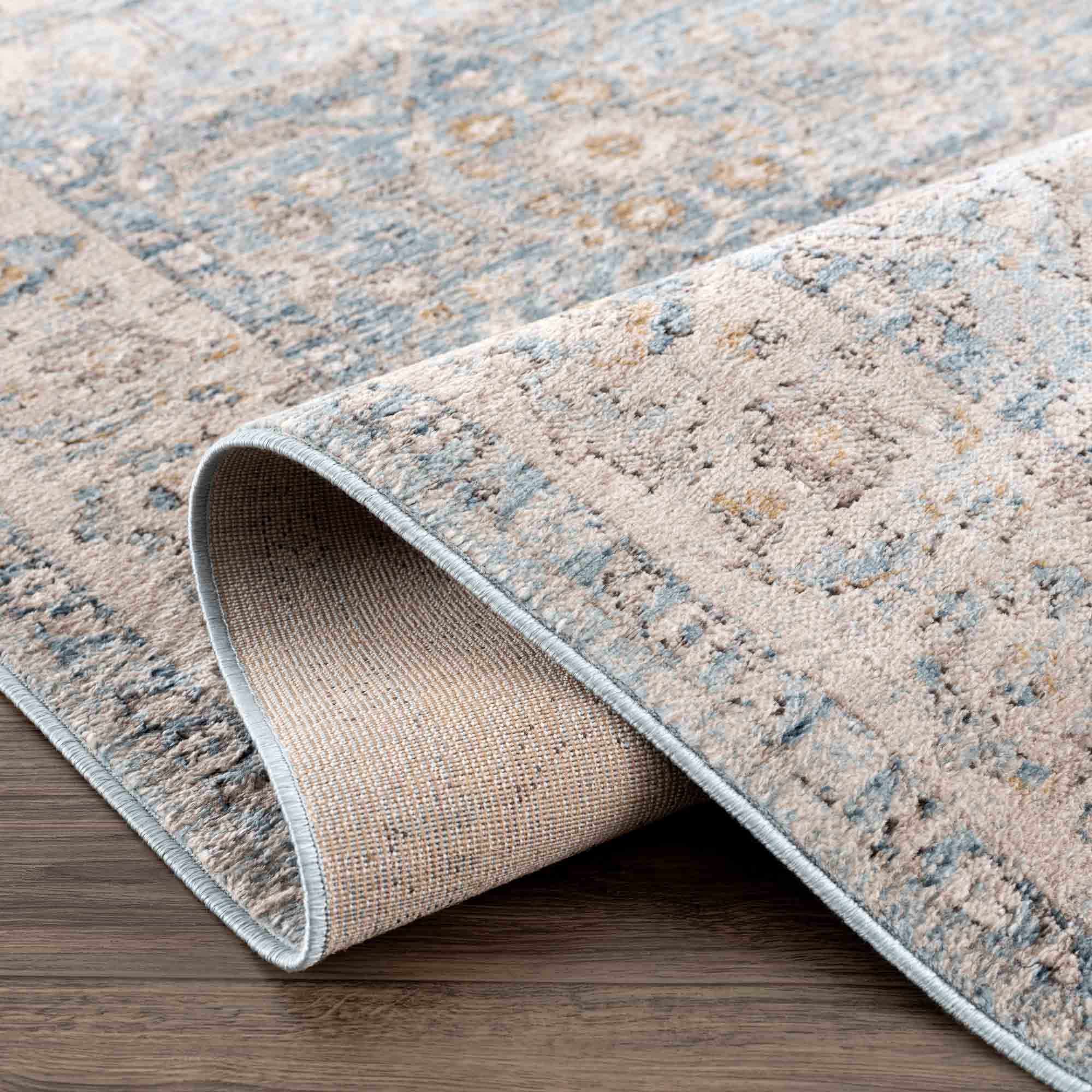 Anana Silver Blue & Beige Area Rug - Clearance - Image 7