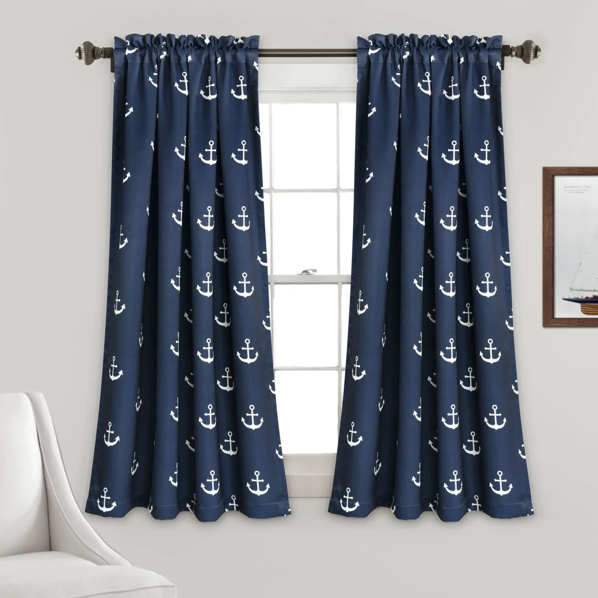 Anchor Light Filtering Window Curtain Set - Image 2