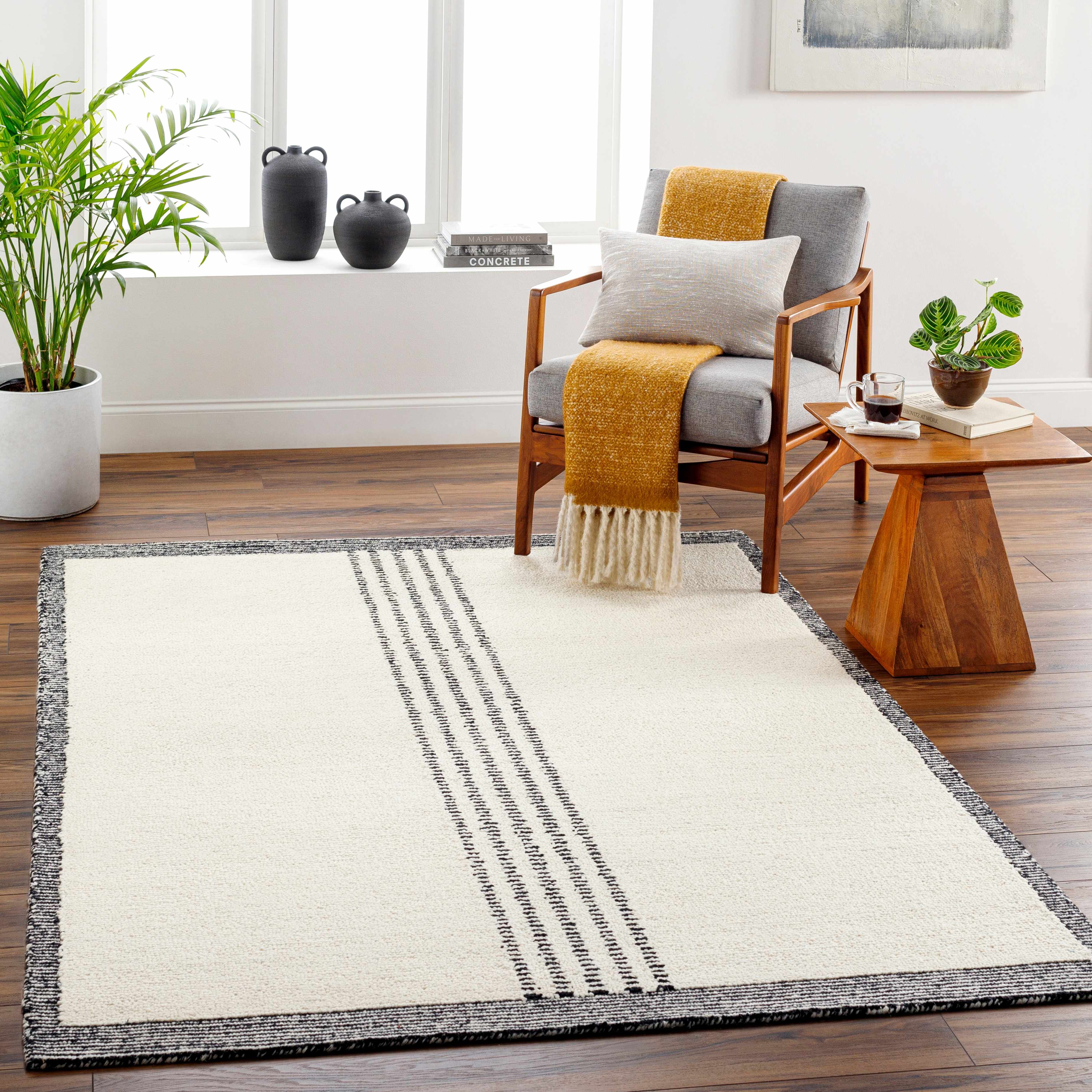 Ande Rose Cream Area Rug - Clearance - Image 2