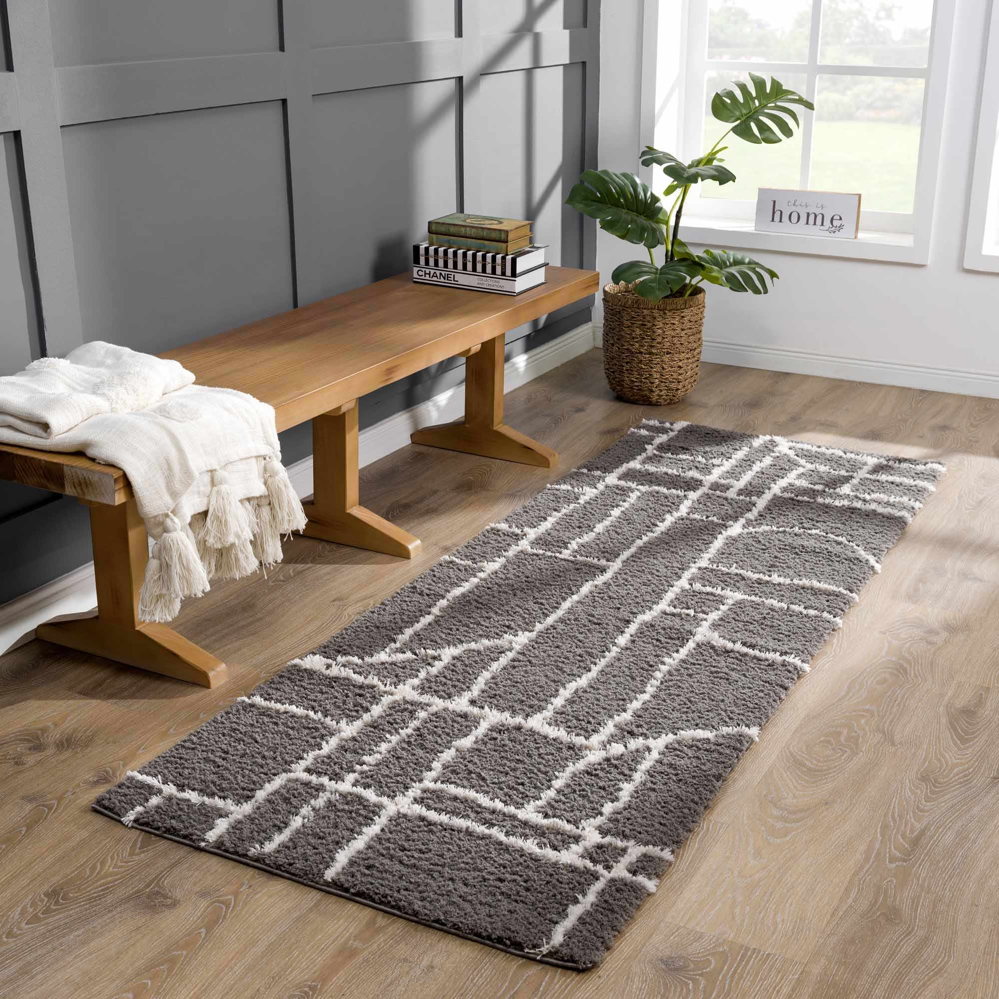 Andia Charcoal Area Rug - Clearance - Image 10