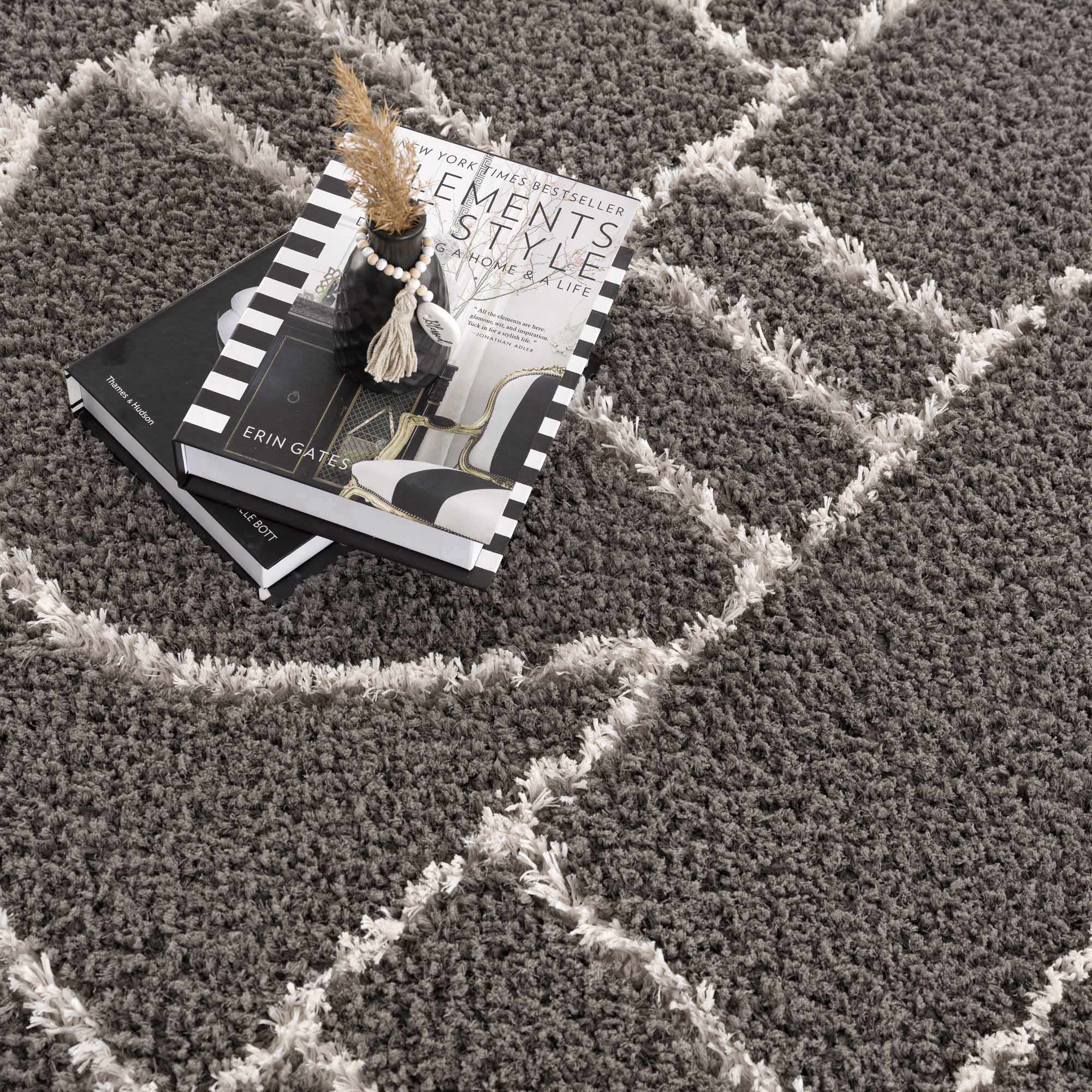 Andia Charcoal Area Rug - Clearance - Image 13