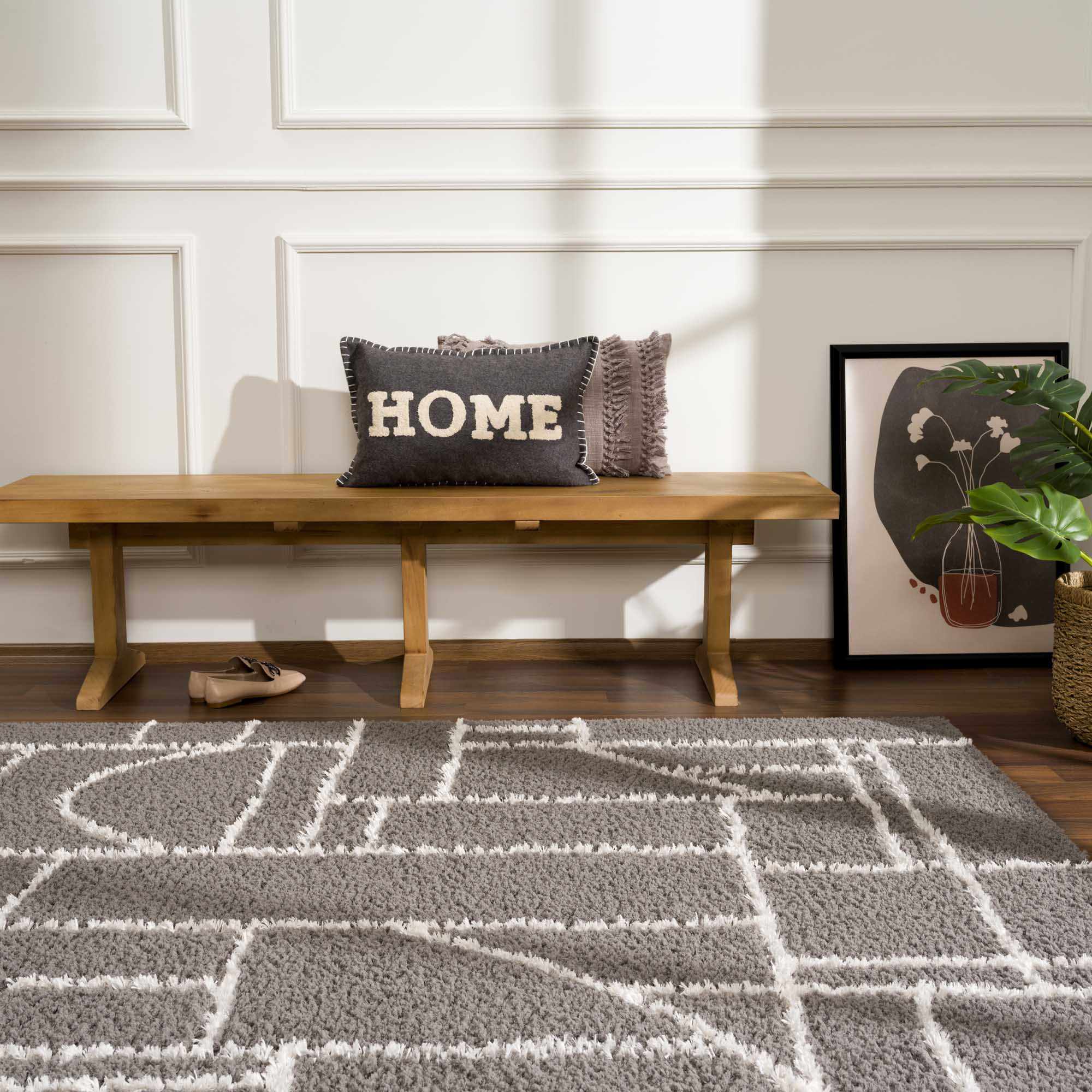 Andia Charcoal Area Rug - Clearance - Image 3