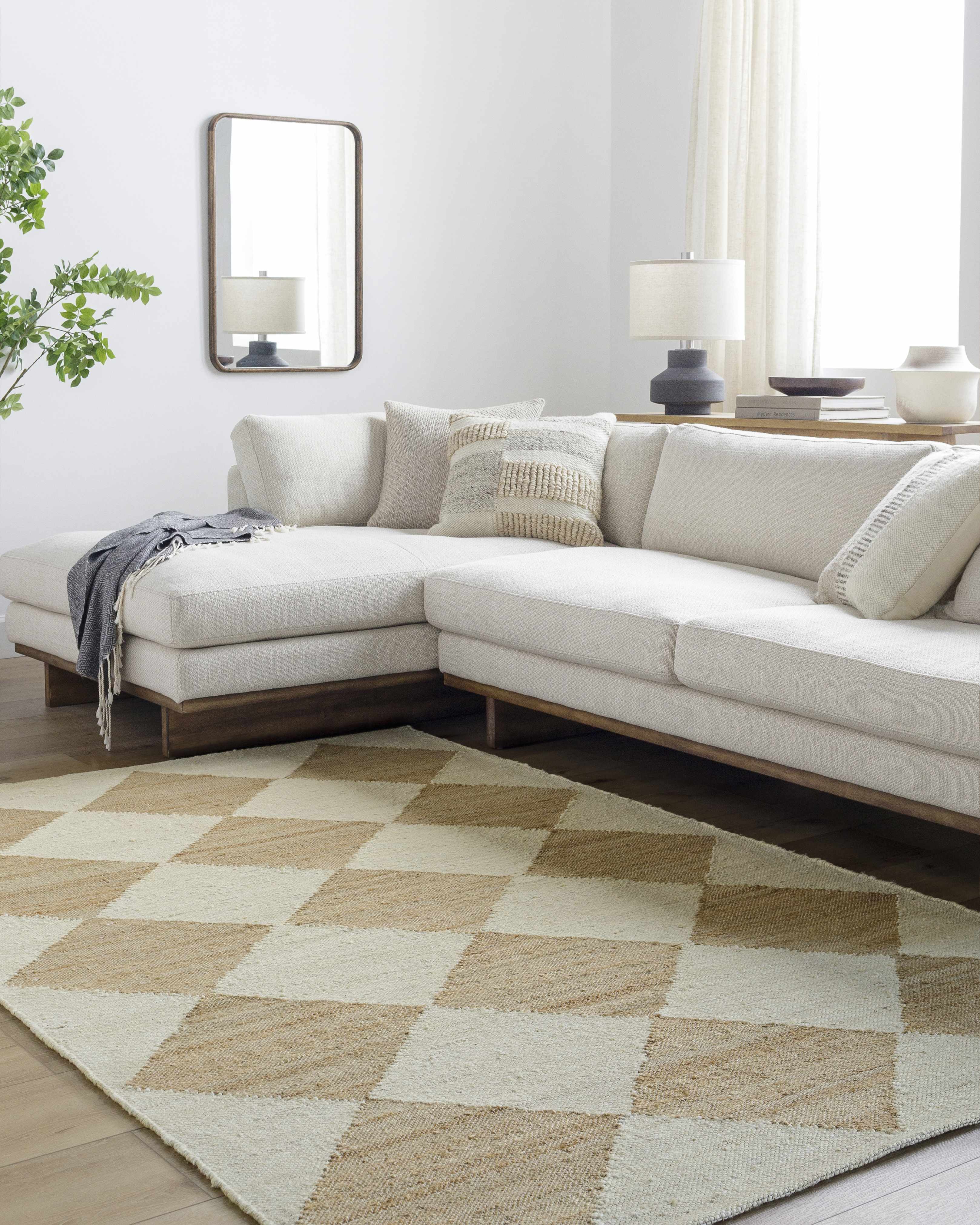 Andrin Beige Area Rug - Image 2