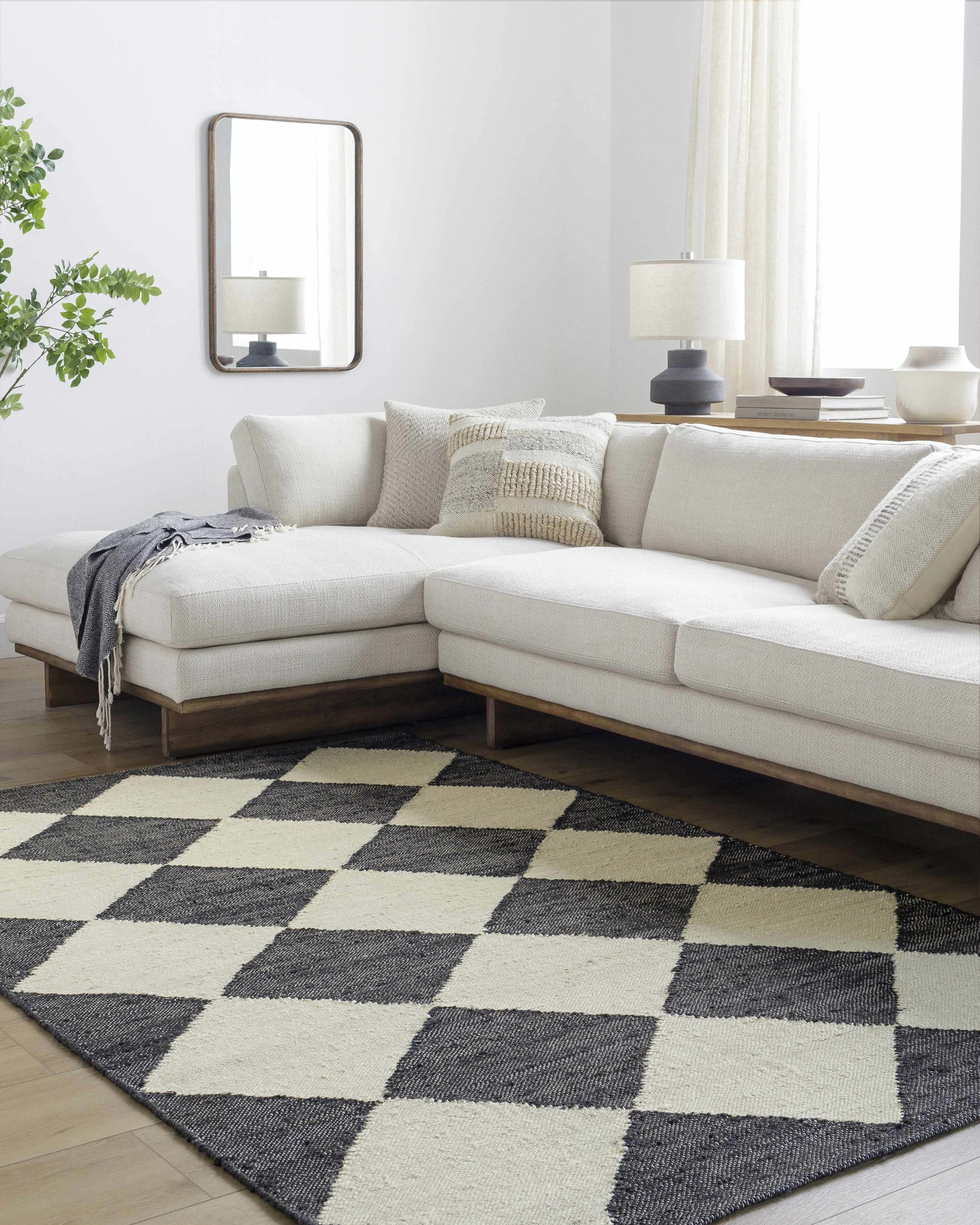 Andrin Black Area Rug - Image 2