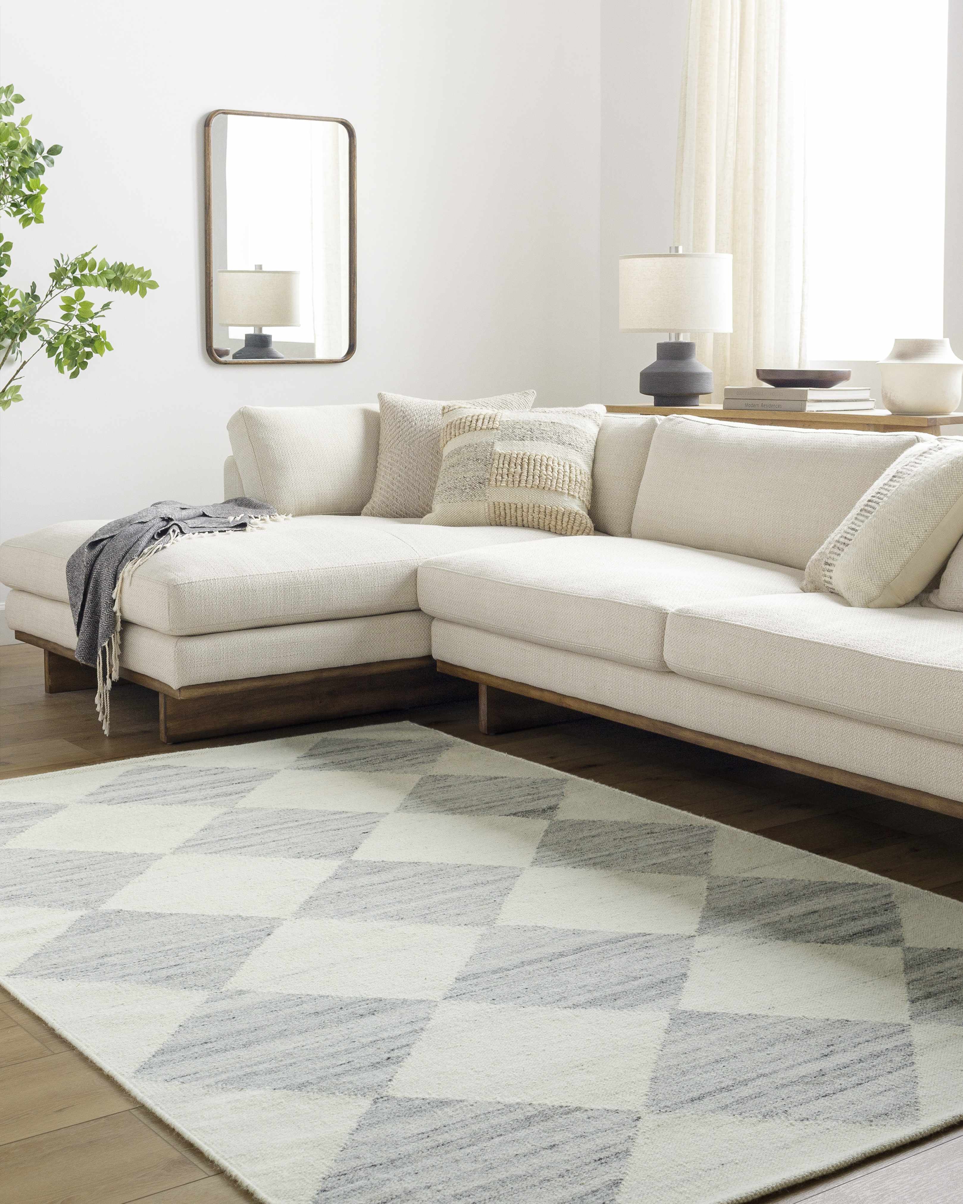 Andrin Light Gray Area Rug - Image 2