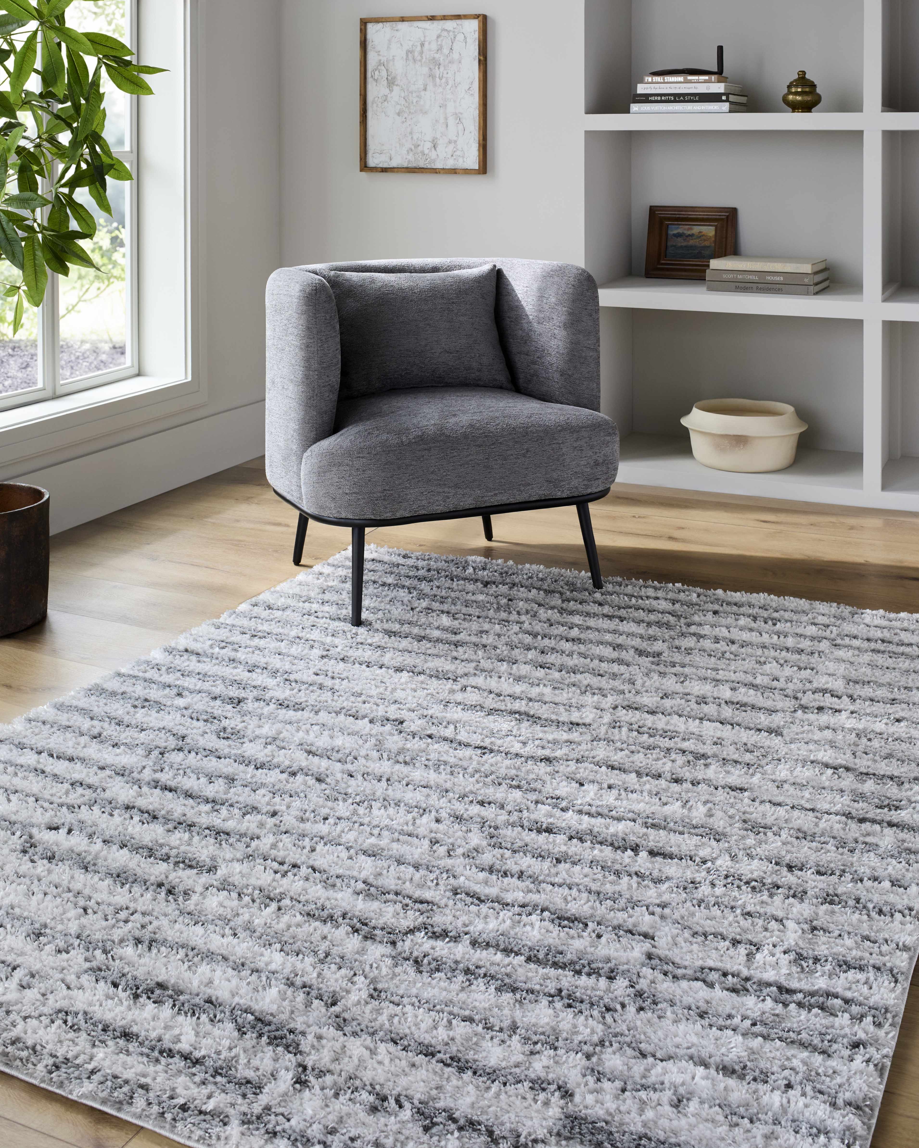 Anevay Dark Gray Area Rug - Image 2
