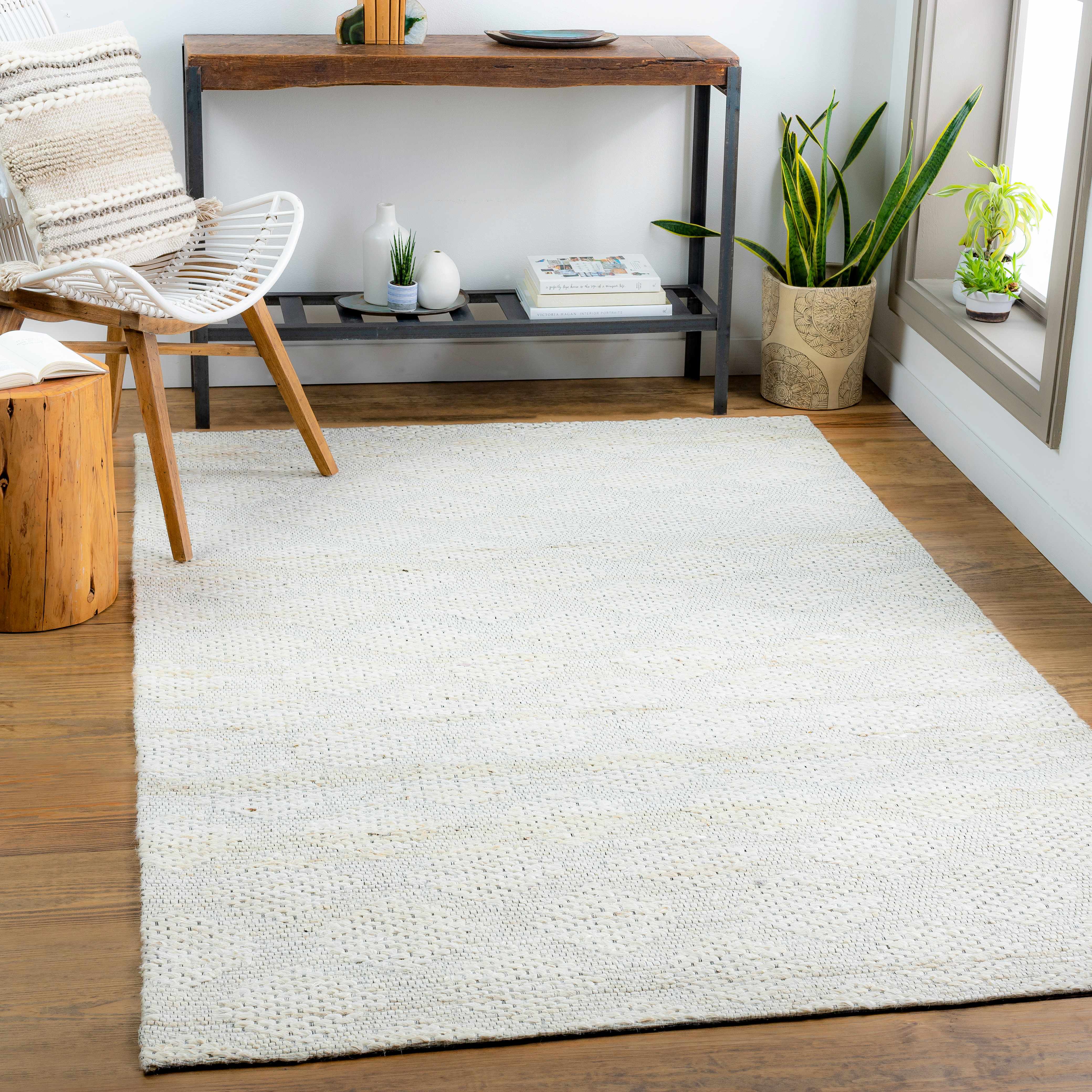 Angaston Beige Hand-Woven Jute Rug - Image 2