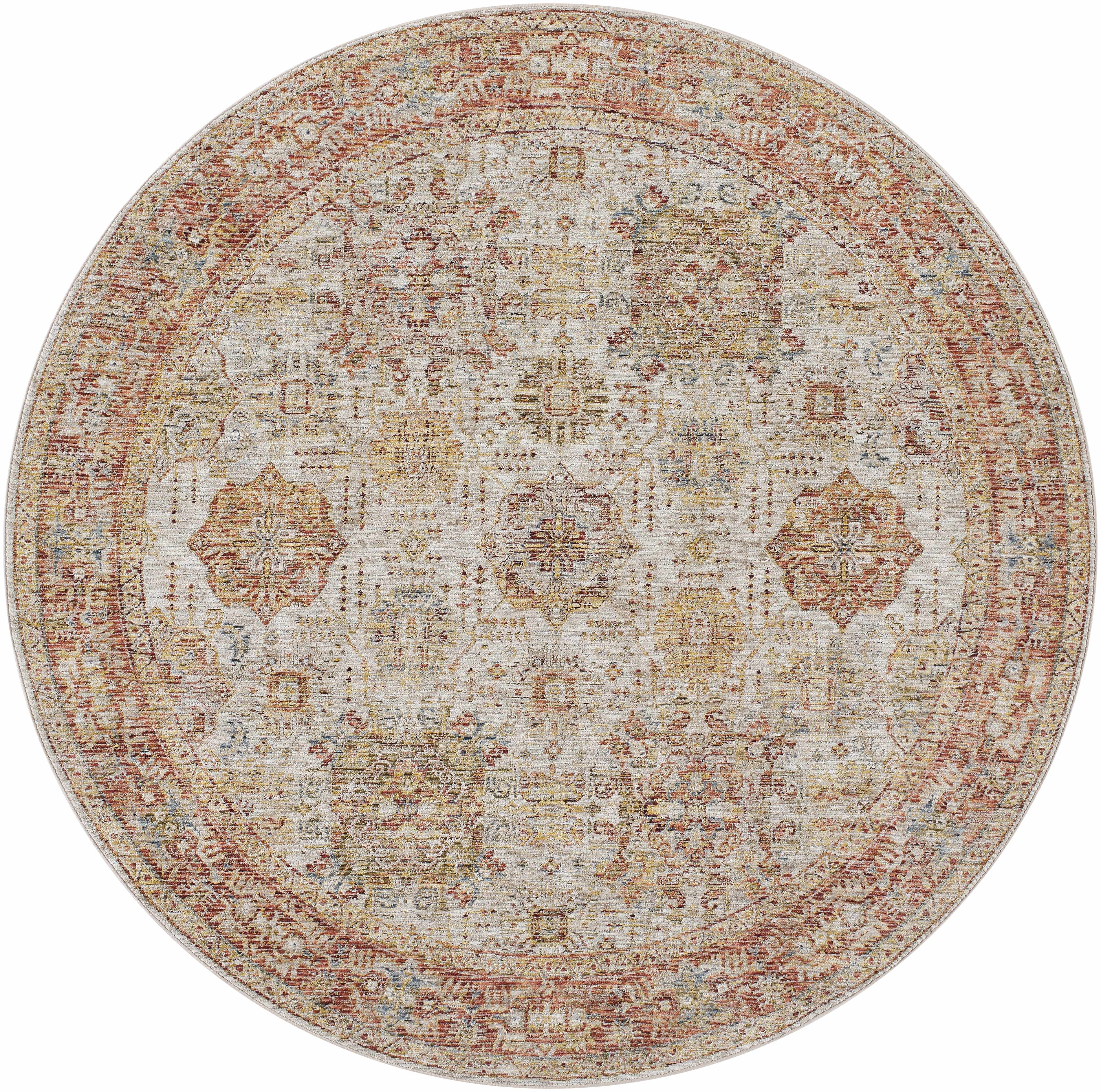 Ange Rust Rich Textured Traditional Rug - Image 10