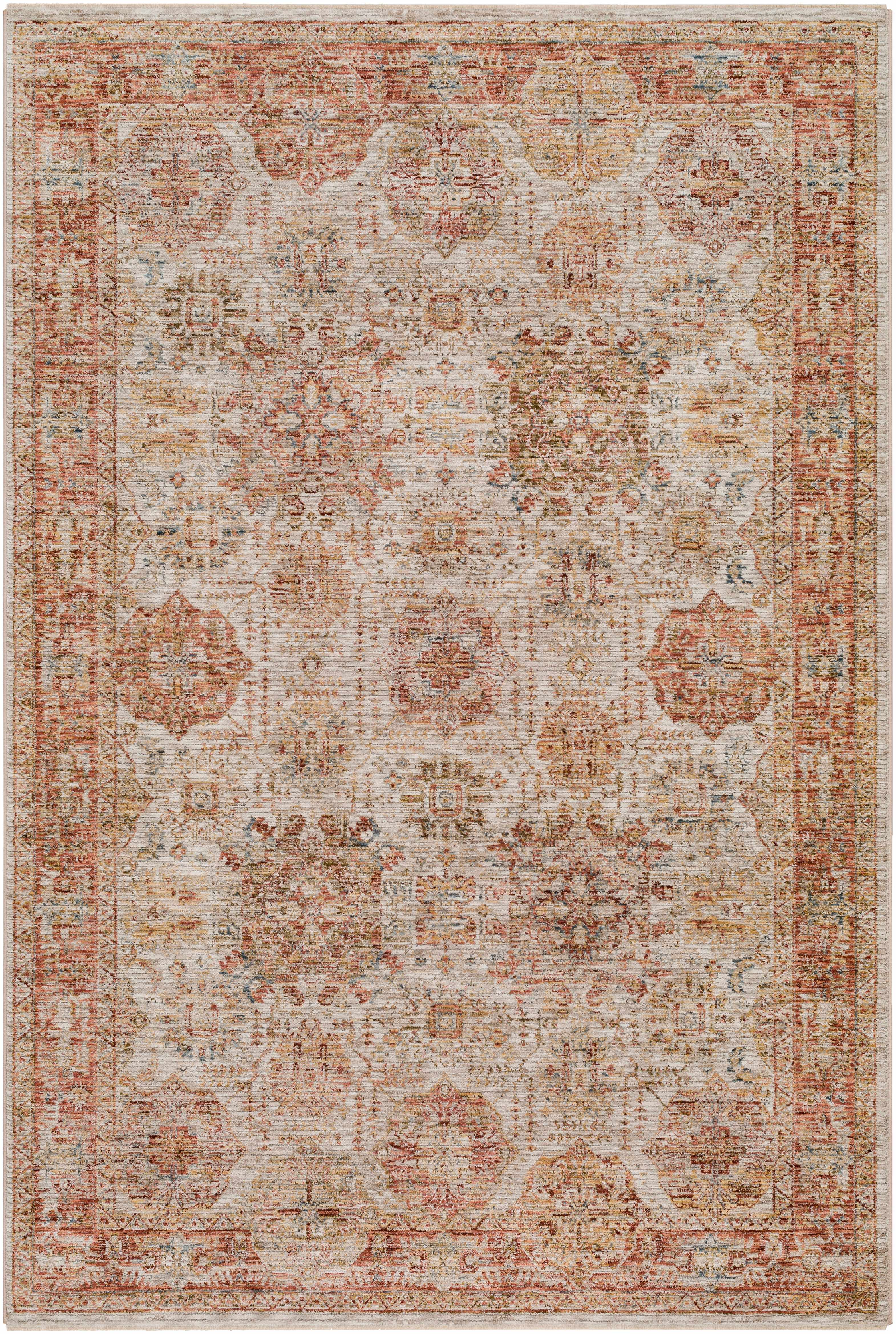 Ange Rust Rich Textured Traditional Rug - Image 8