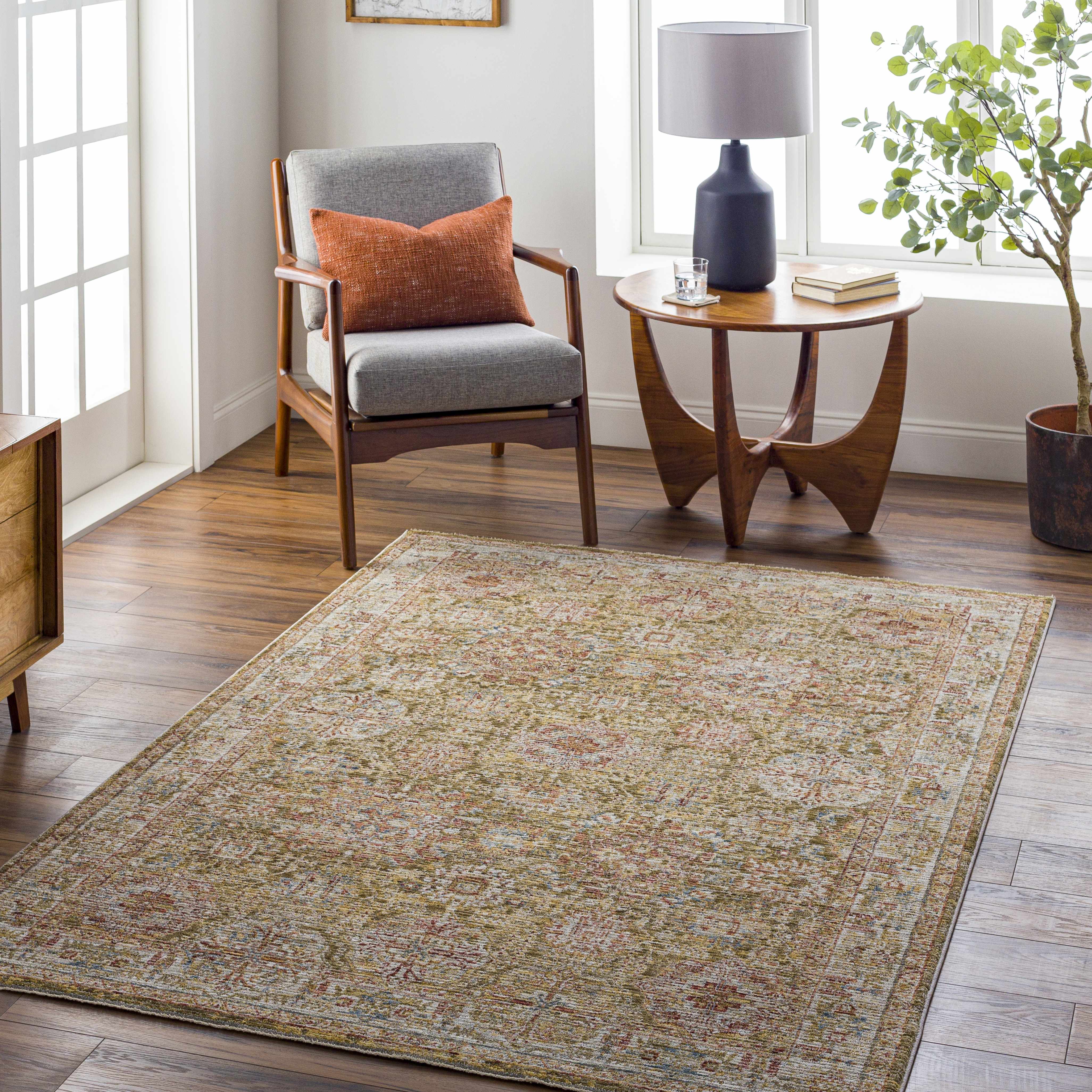 Ange Tan Rich Textured Traditional Rug - Image 11