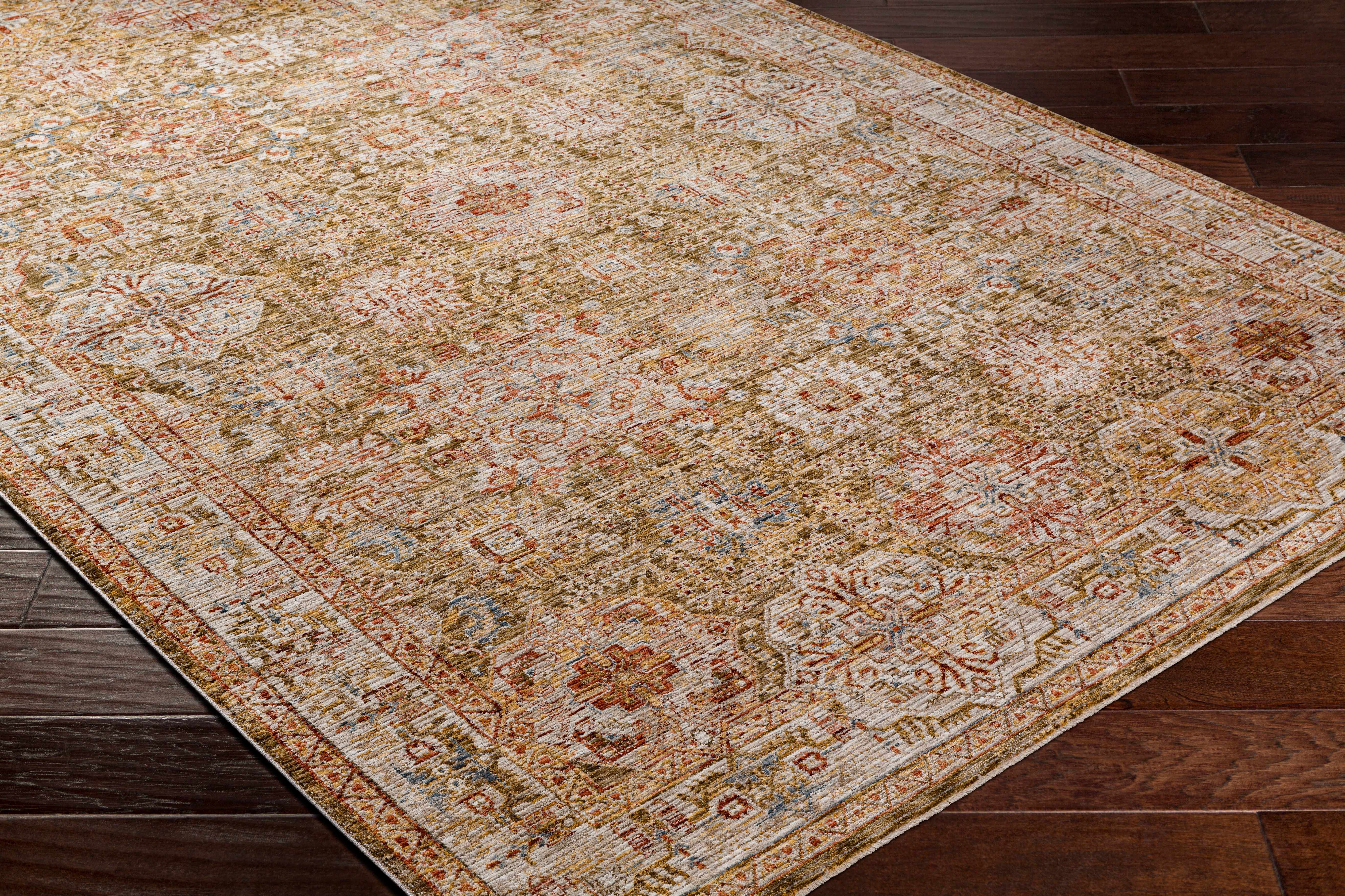 Ange Tan Rich Textured Traditional Rug - Image 4