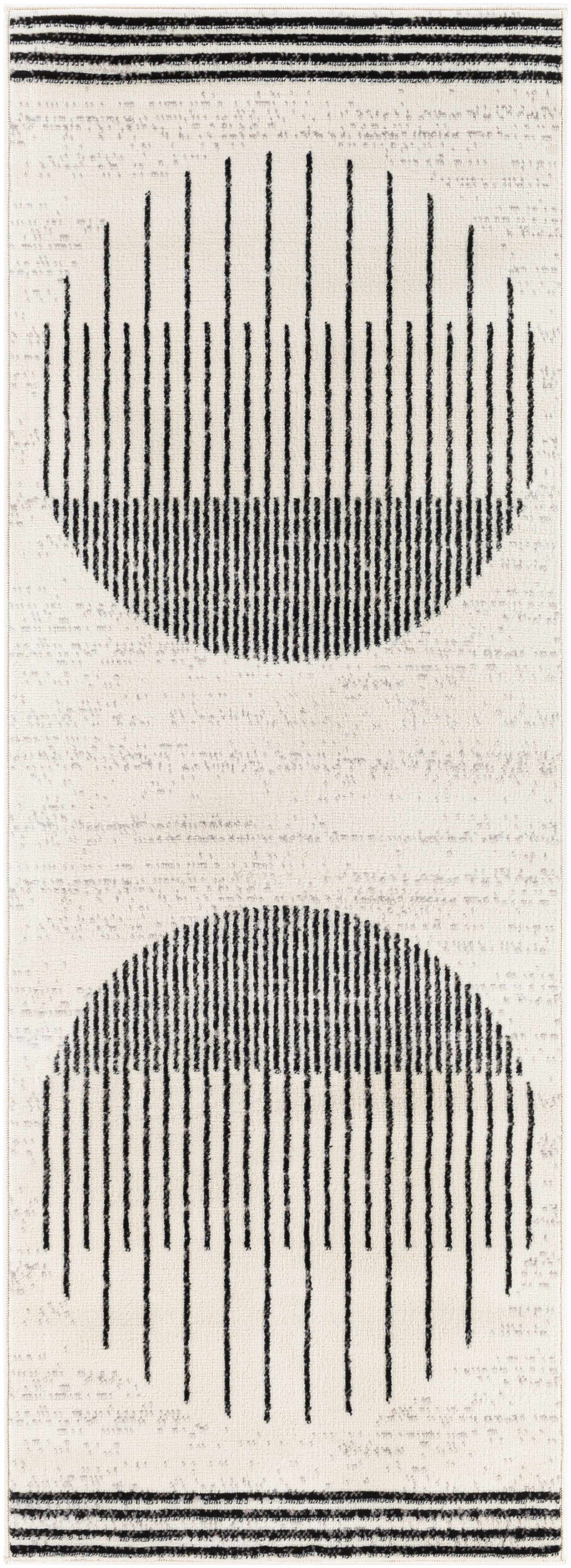 Angus Black&White Geometric Area Rug - Image 10