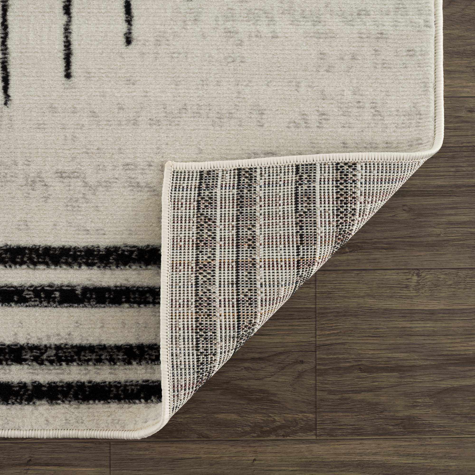Angus Black&White Geometric Area Rug - Image 5