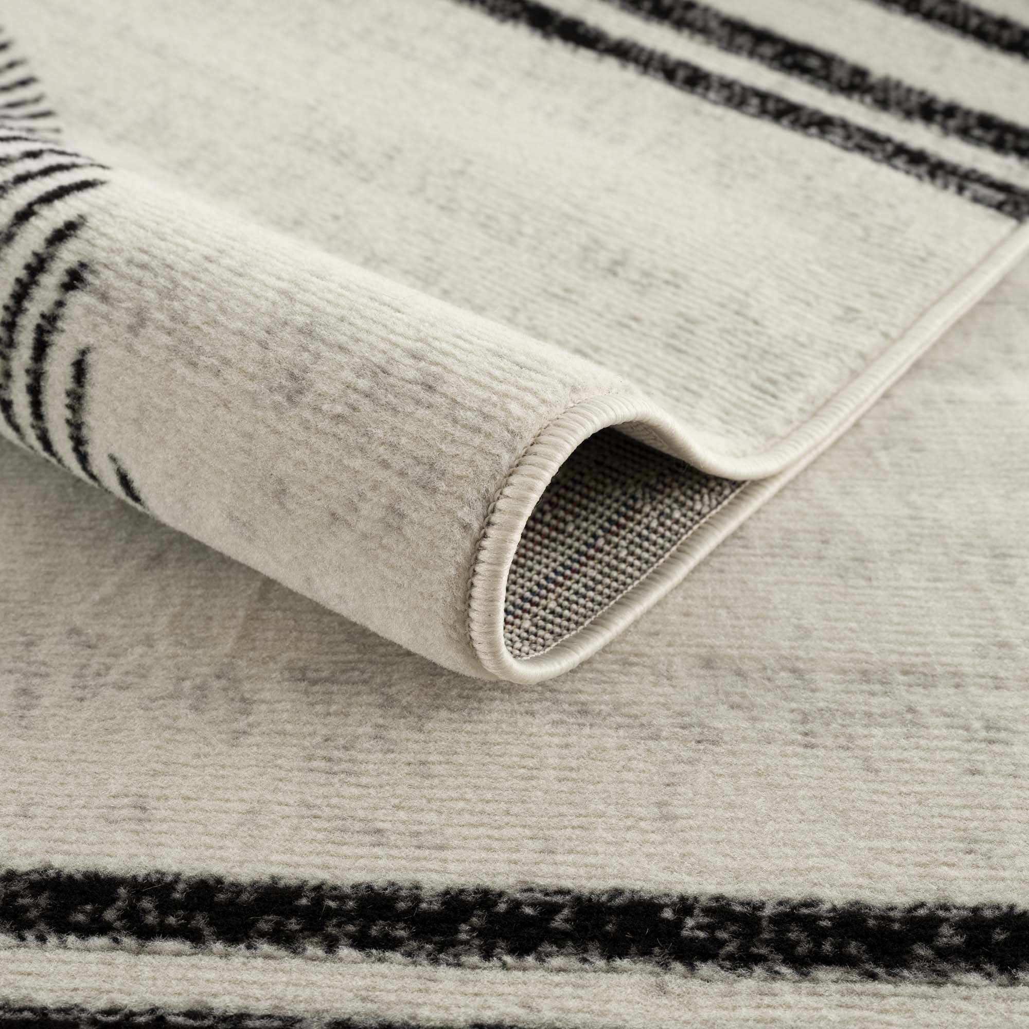 Angus Black&White Geometric Area Rug - Image 6
