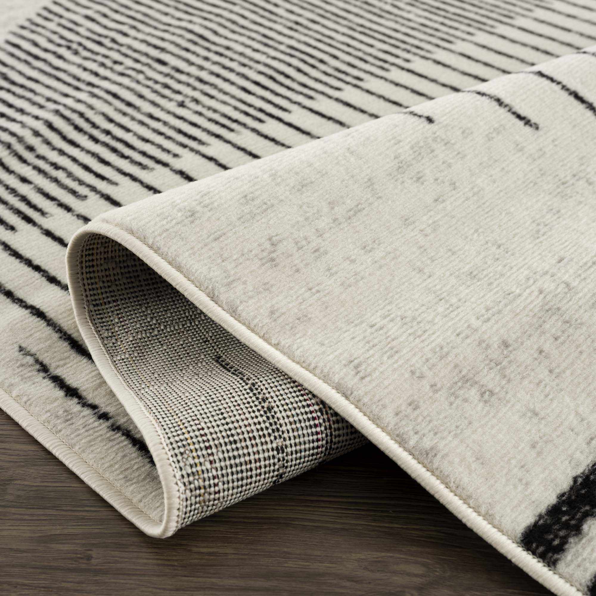 Angus Black&White Geometric Area Rug - Image 7