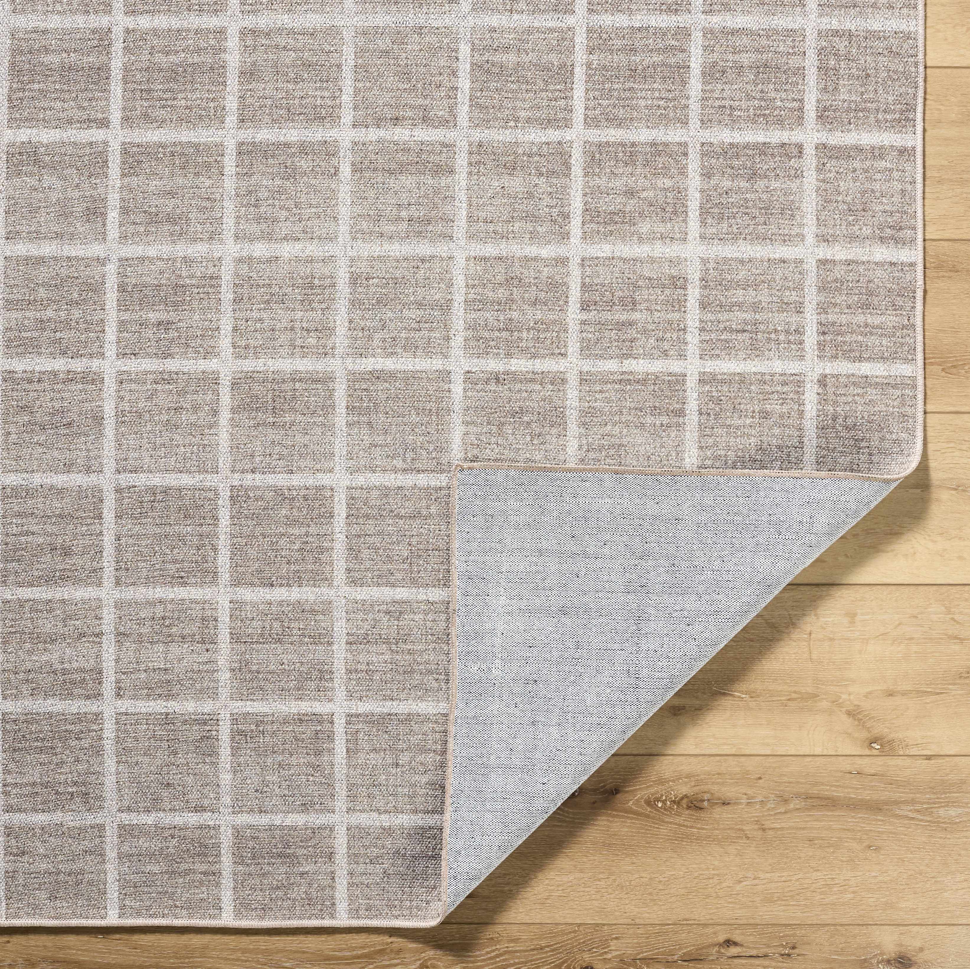 Anicet Checkered Washable Wool Area Rug - Image 4
