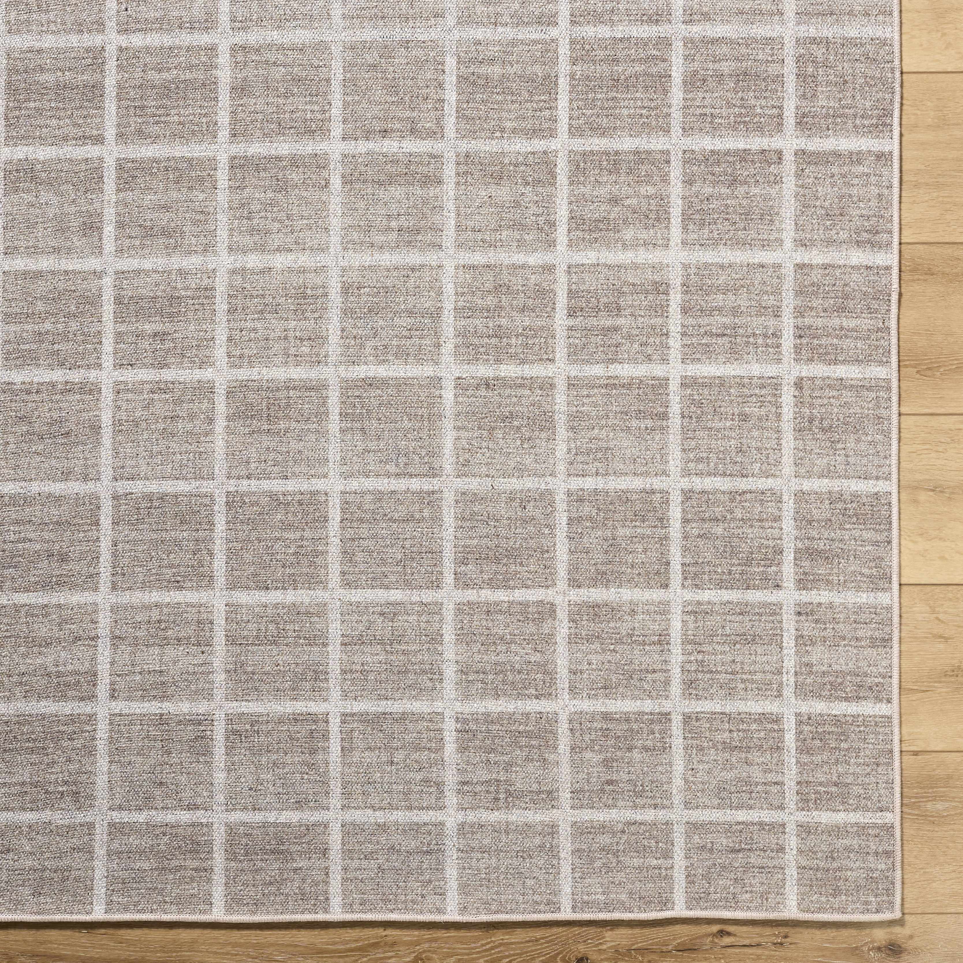 Anicet Checkered Washable Wool Area Rug - Image 5