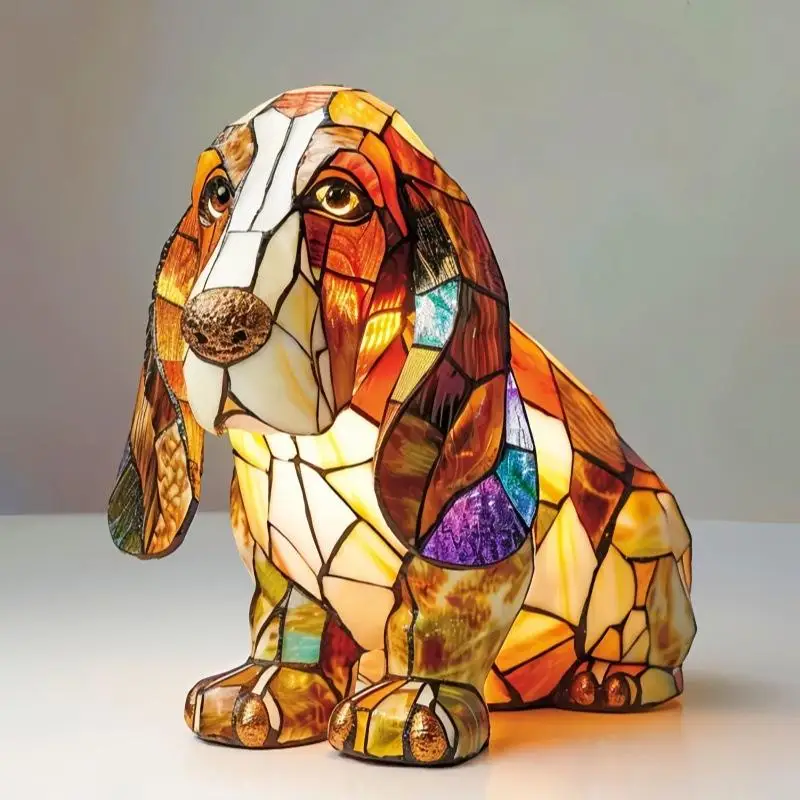 Animal Resin Night Light LED Bedside Lamp Cute Nightstand Lamp Bedroom Living Room - Image 3