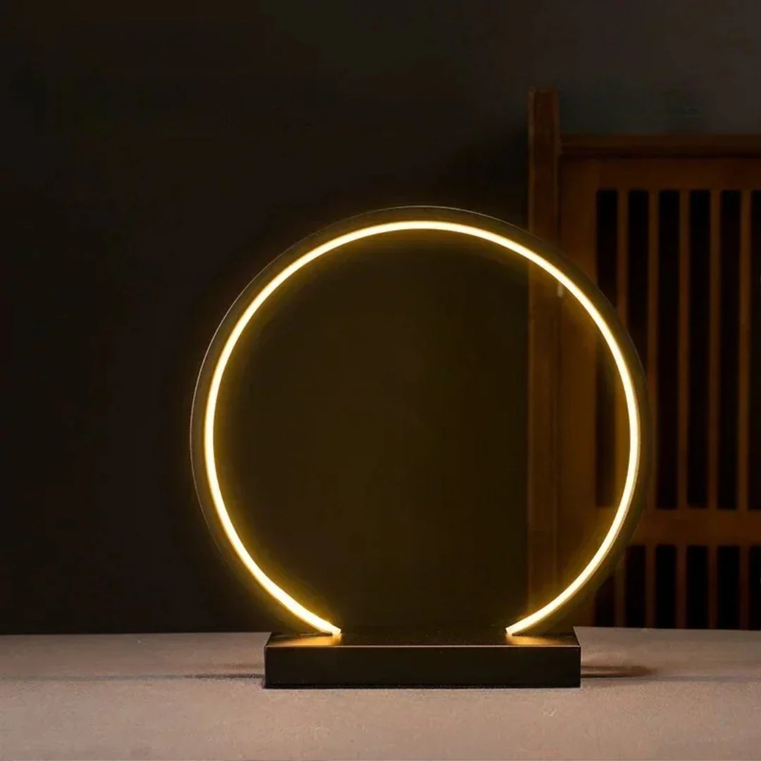 Anime Figure LED Ring Lamp Display Stand USB Warm Light Desk Decor Gift - Image 4