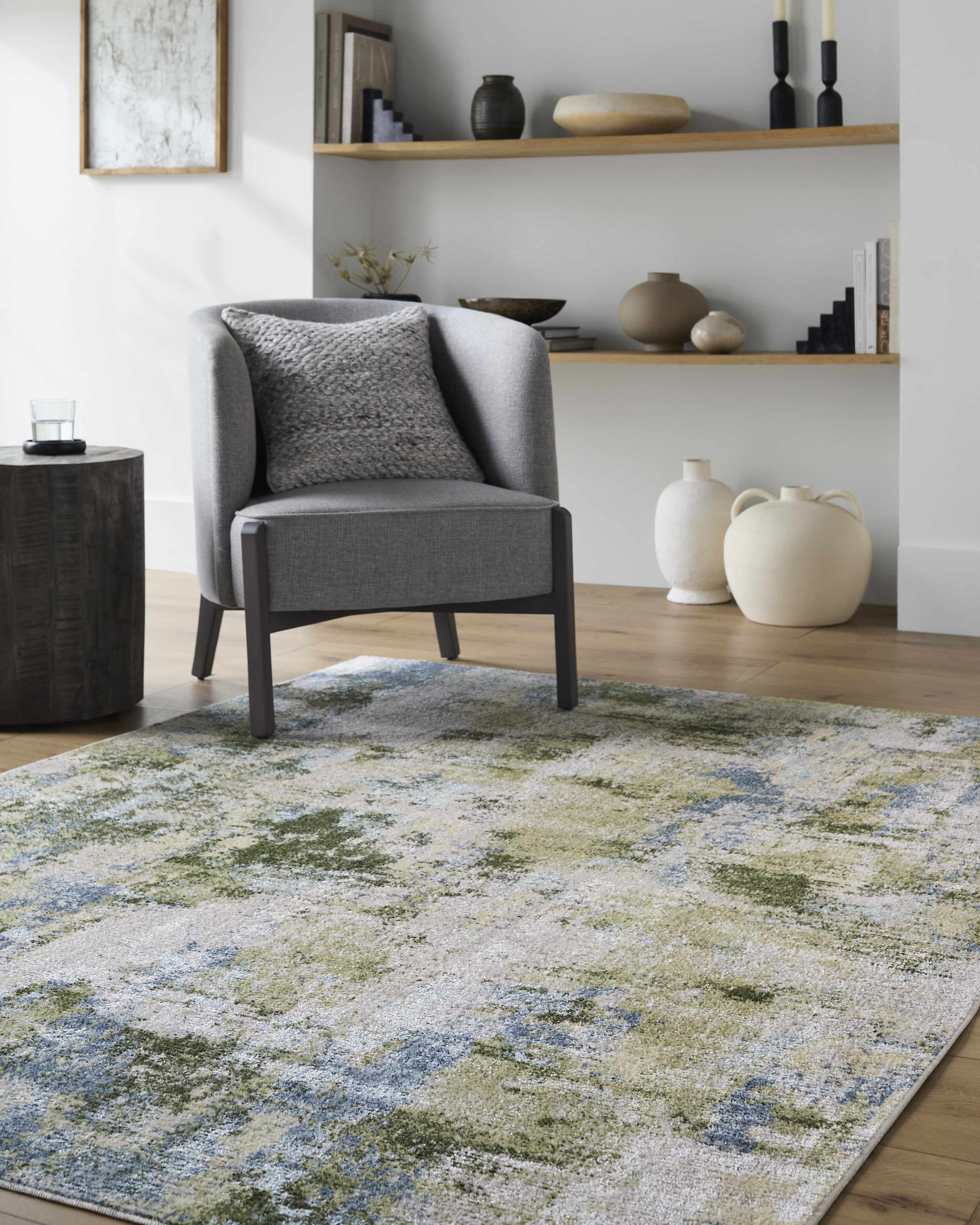 Anitra Green Washable Area Rug - Image 2