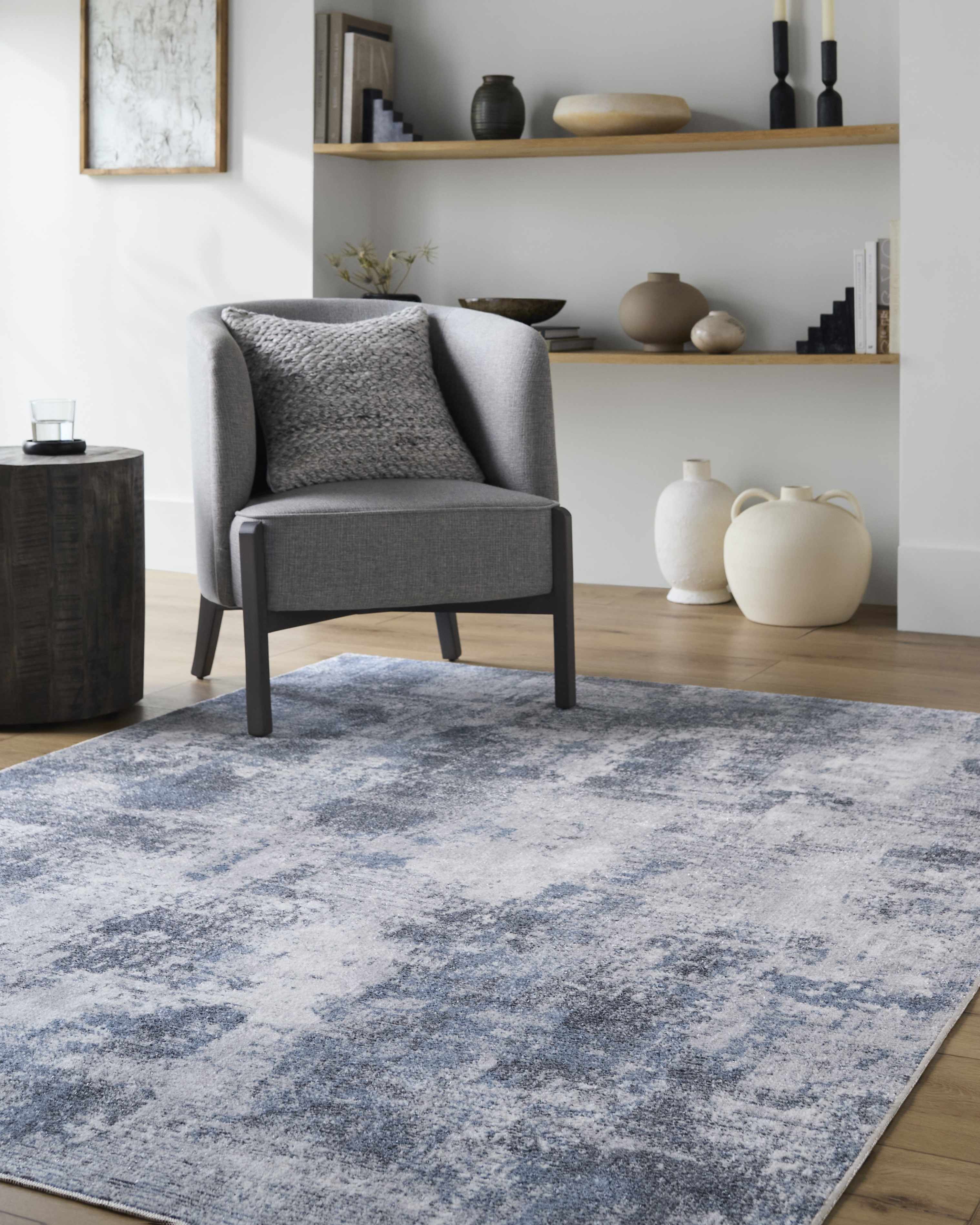 Anitra Off White Washable Area Rug - Image 2
