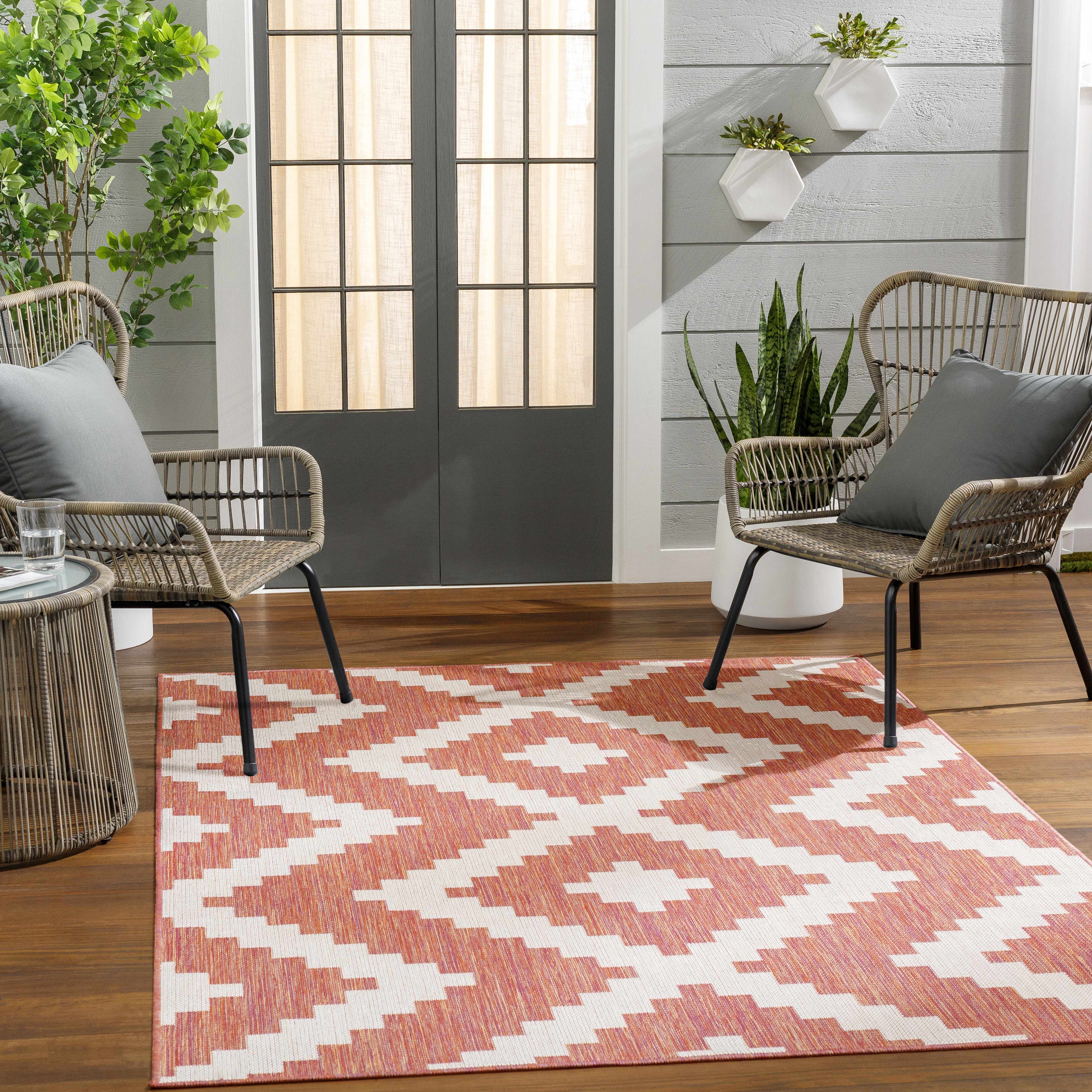 Anke Orange Area Rug - Clearance - Image 2
