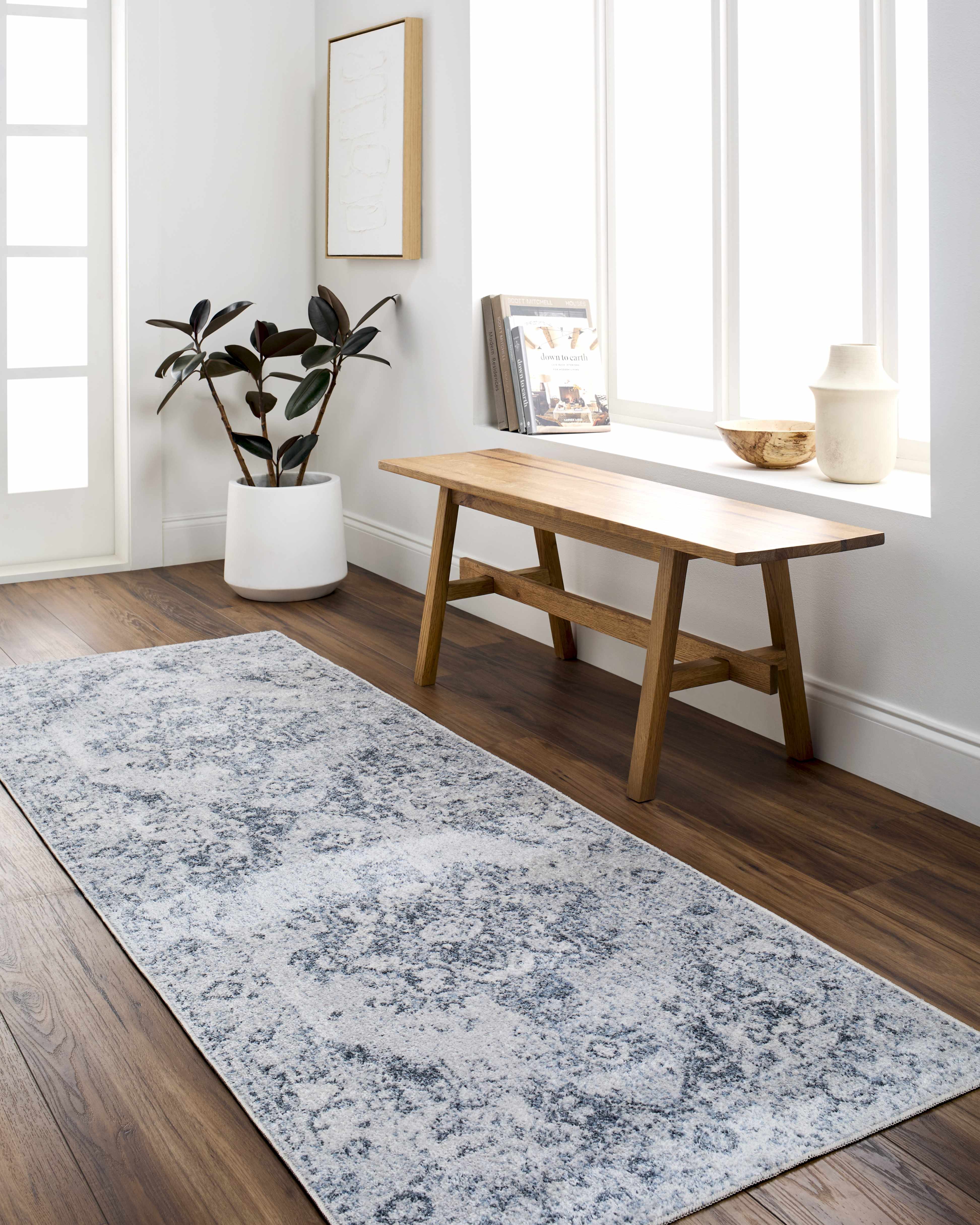 Ankti Aqua Washable Area Rug - Clearance - Image 9