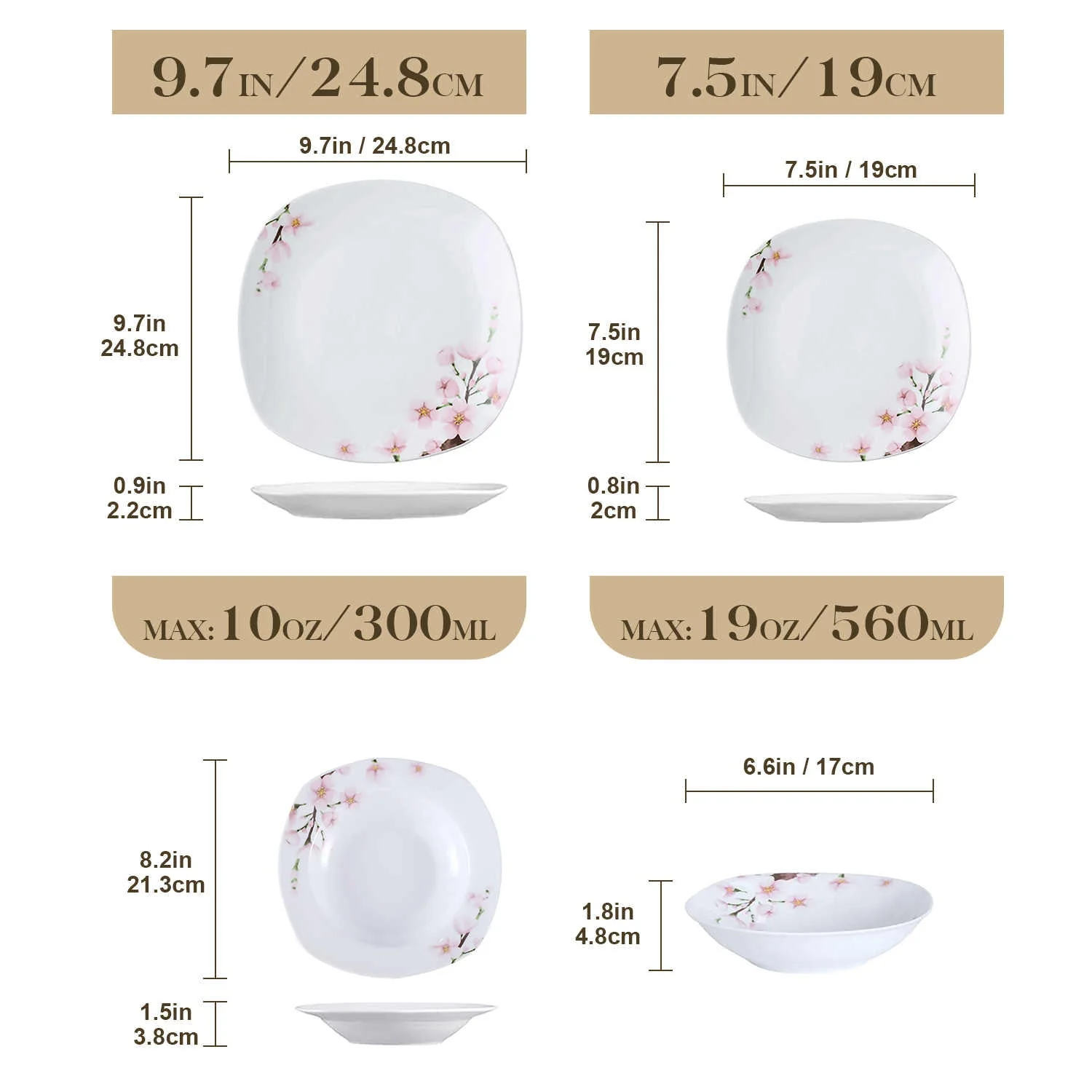 Annie 24 Piece Dinnerware Set for 6 - Image 7