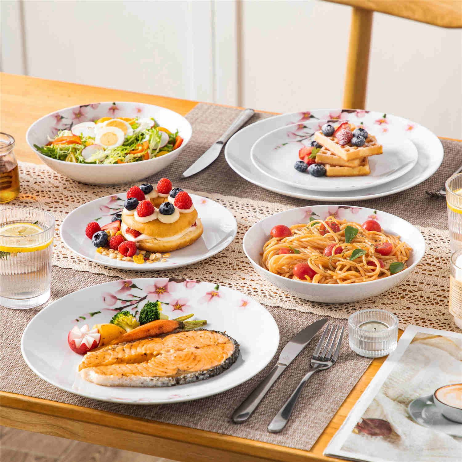 Annie Round 18 Piece Dinnerware Set - Image 2