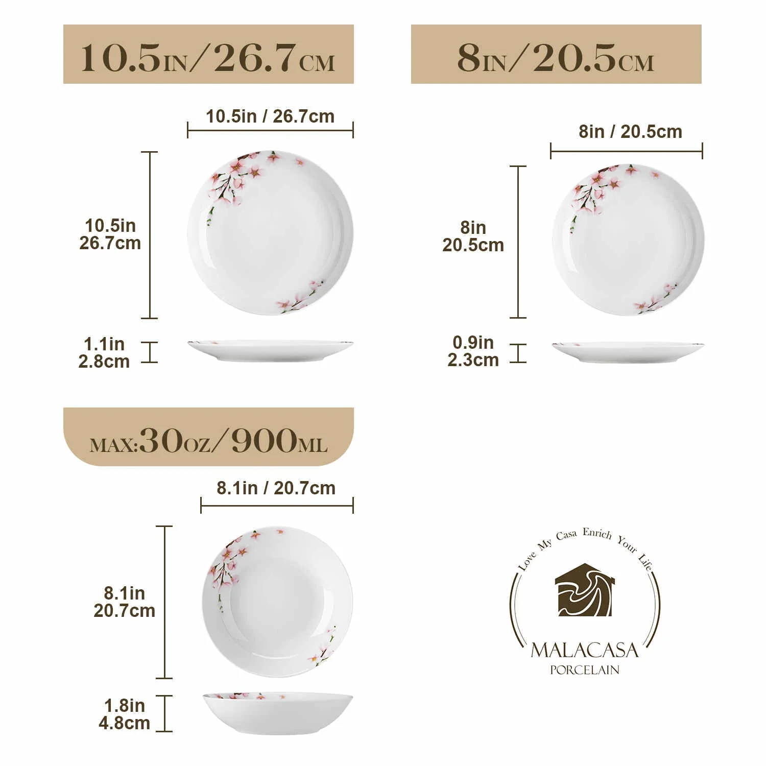 Annie Round 18 Piece Dinnerware Set - Image 8