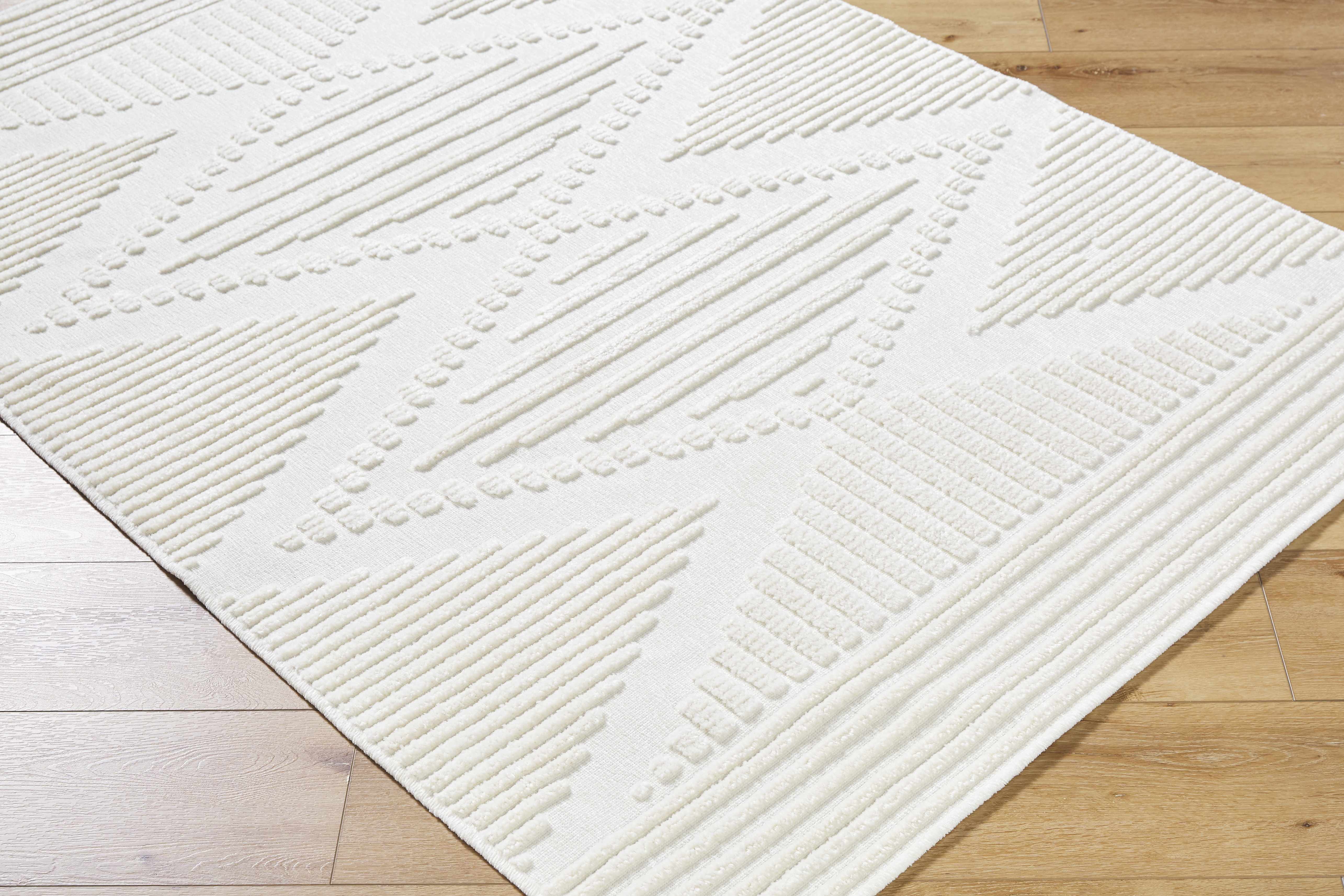 Annika Beige 3D Washable Area Rug - Image 3