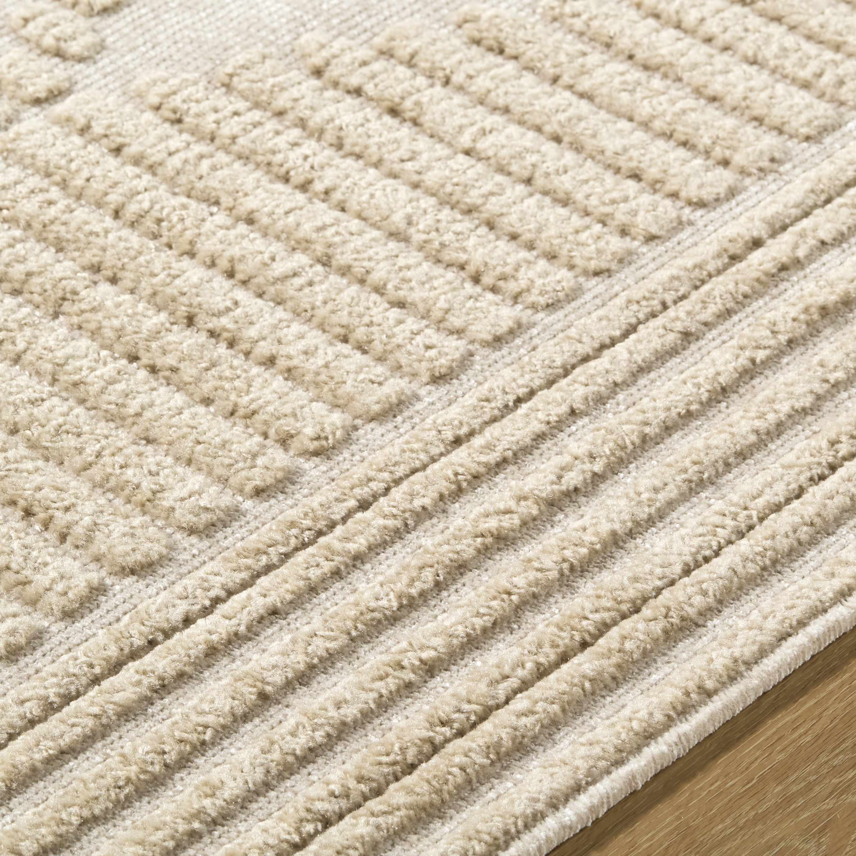 Annika Light Brown 3D Washable Area Rug - Image 2