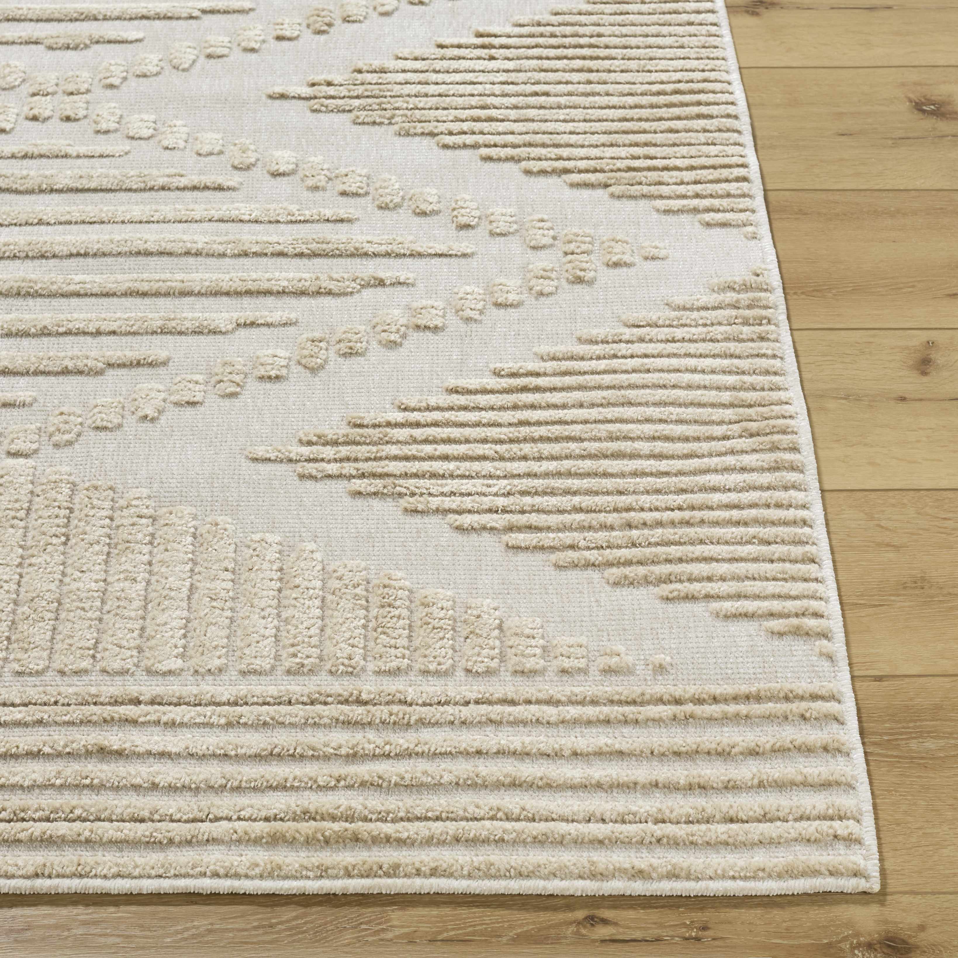 Annika Light Brown 3D Washable Area Rug - Image 3