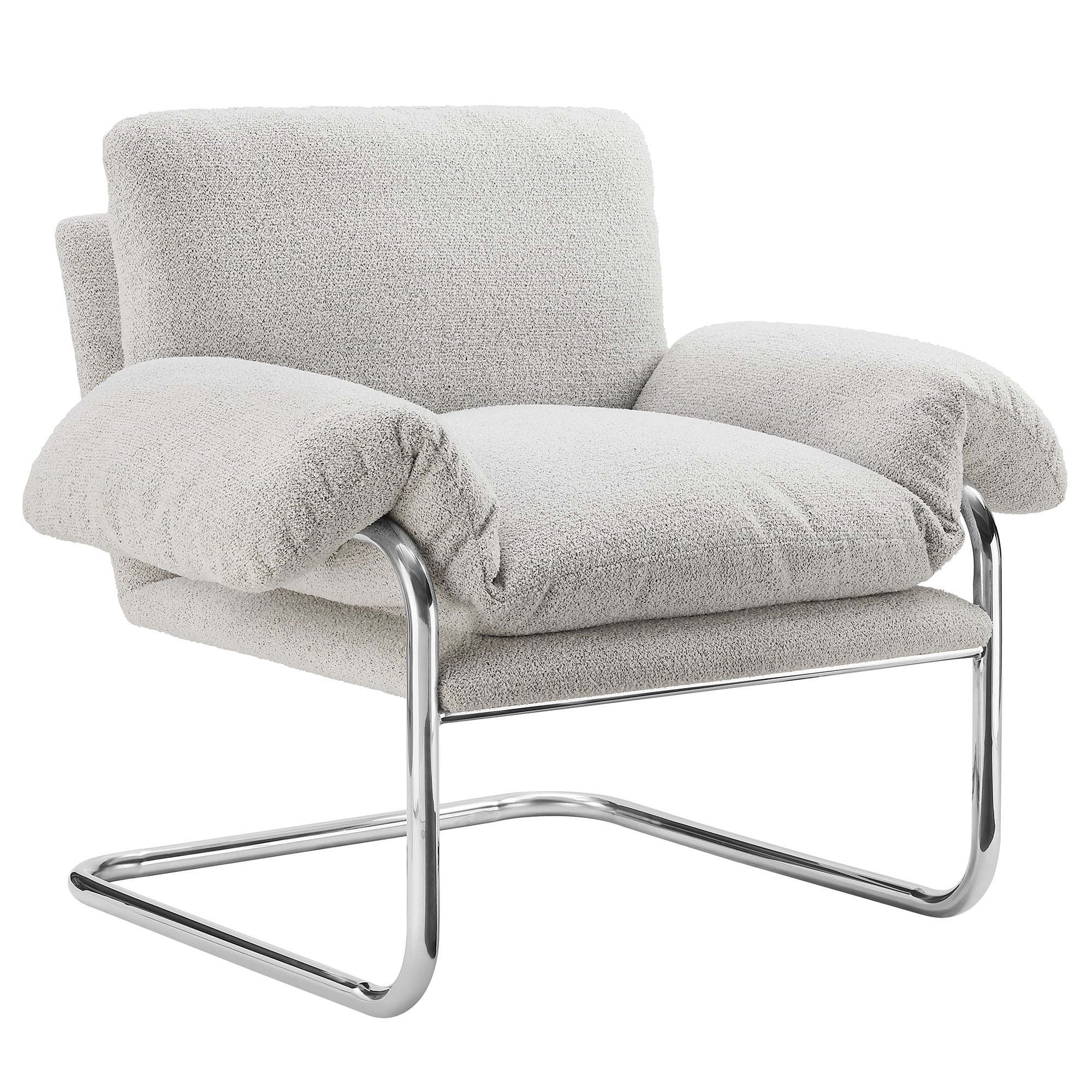 Ansel Boucle Fabric Accent Chair by Modway - Image 14