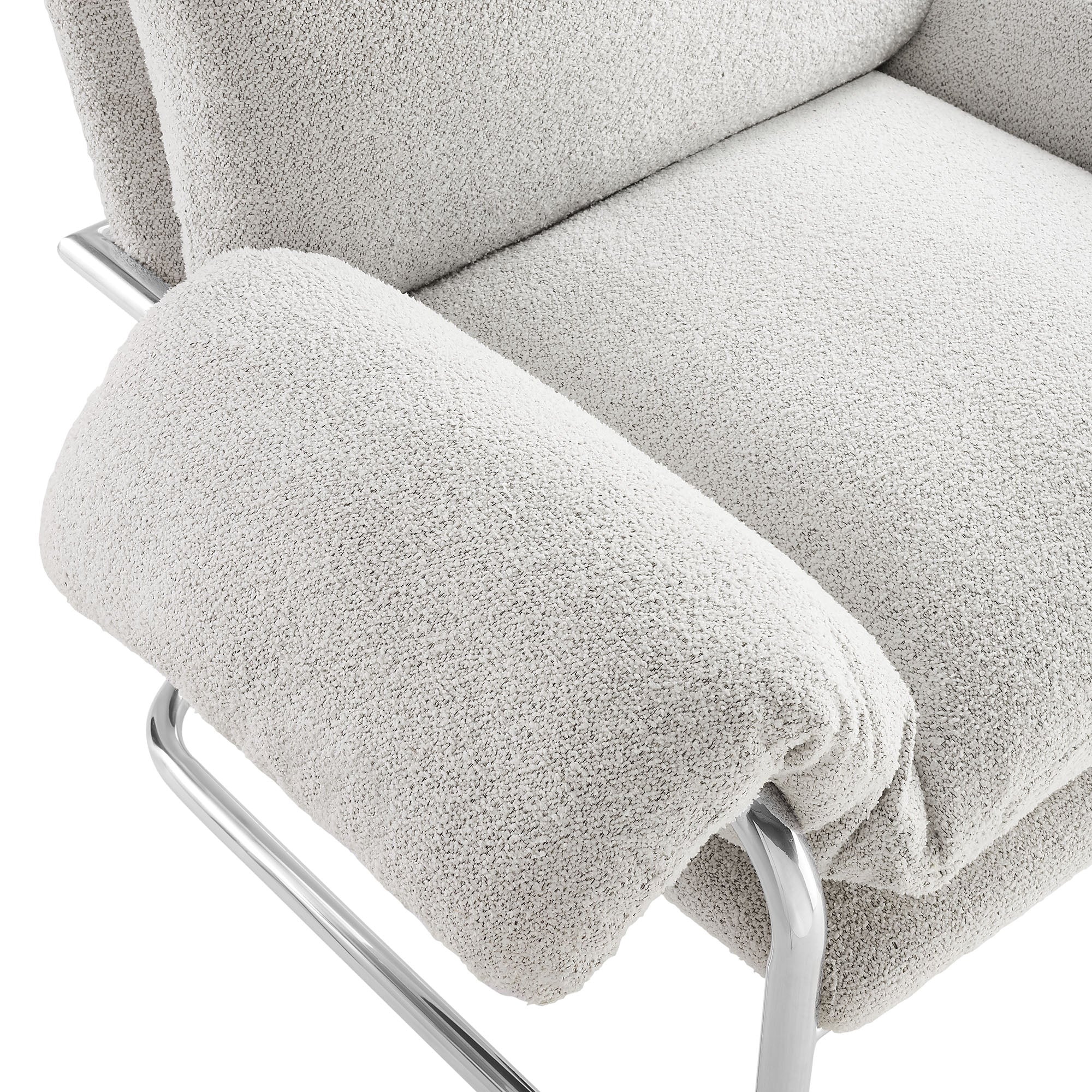 Ansel Boucle Fabric Accent Chair by Modway - Image 8