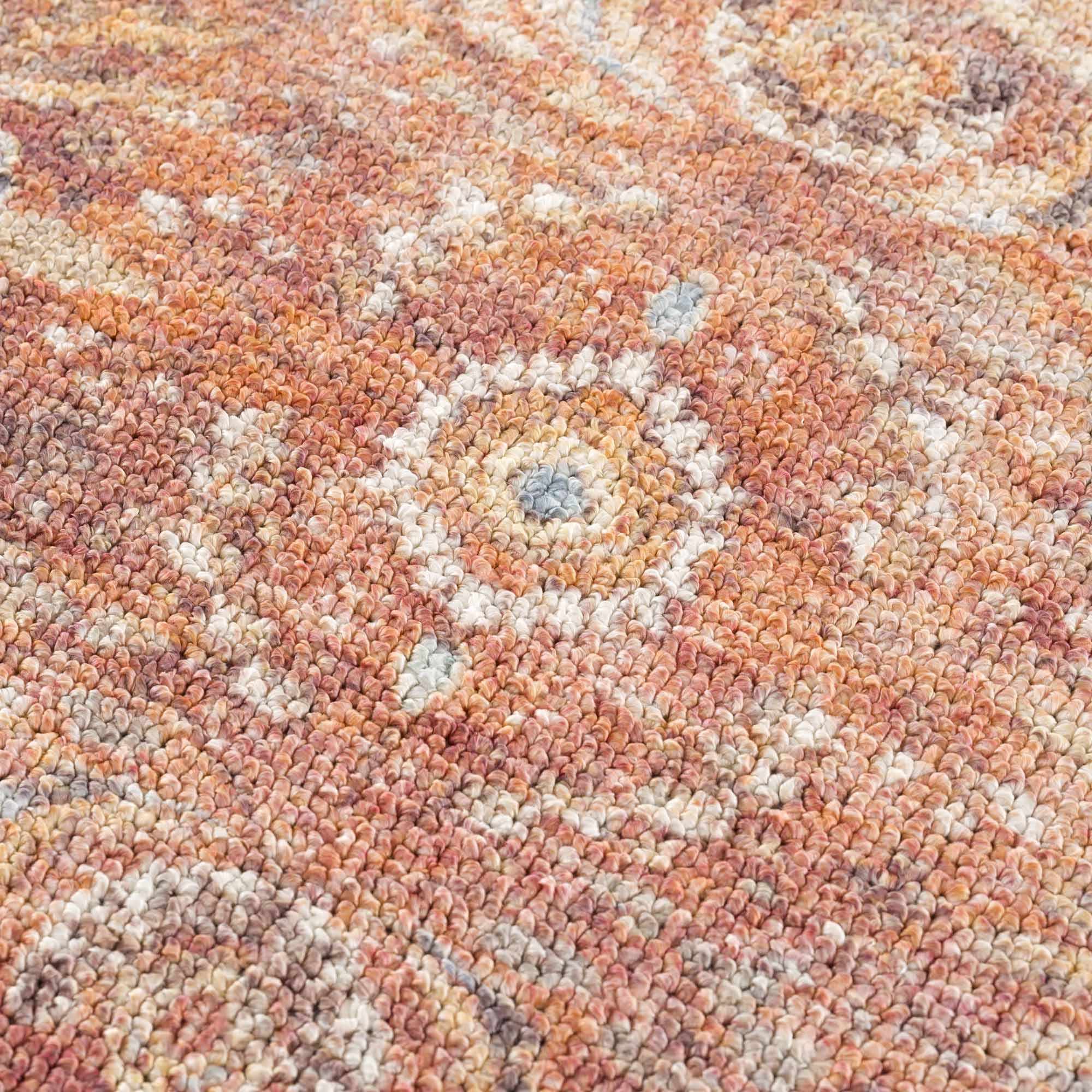 Anshu Peach Washable Area Rug - Clearance - Image 15