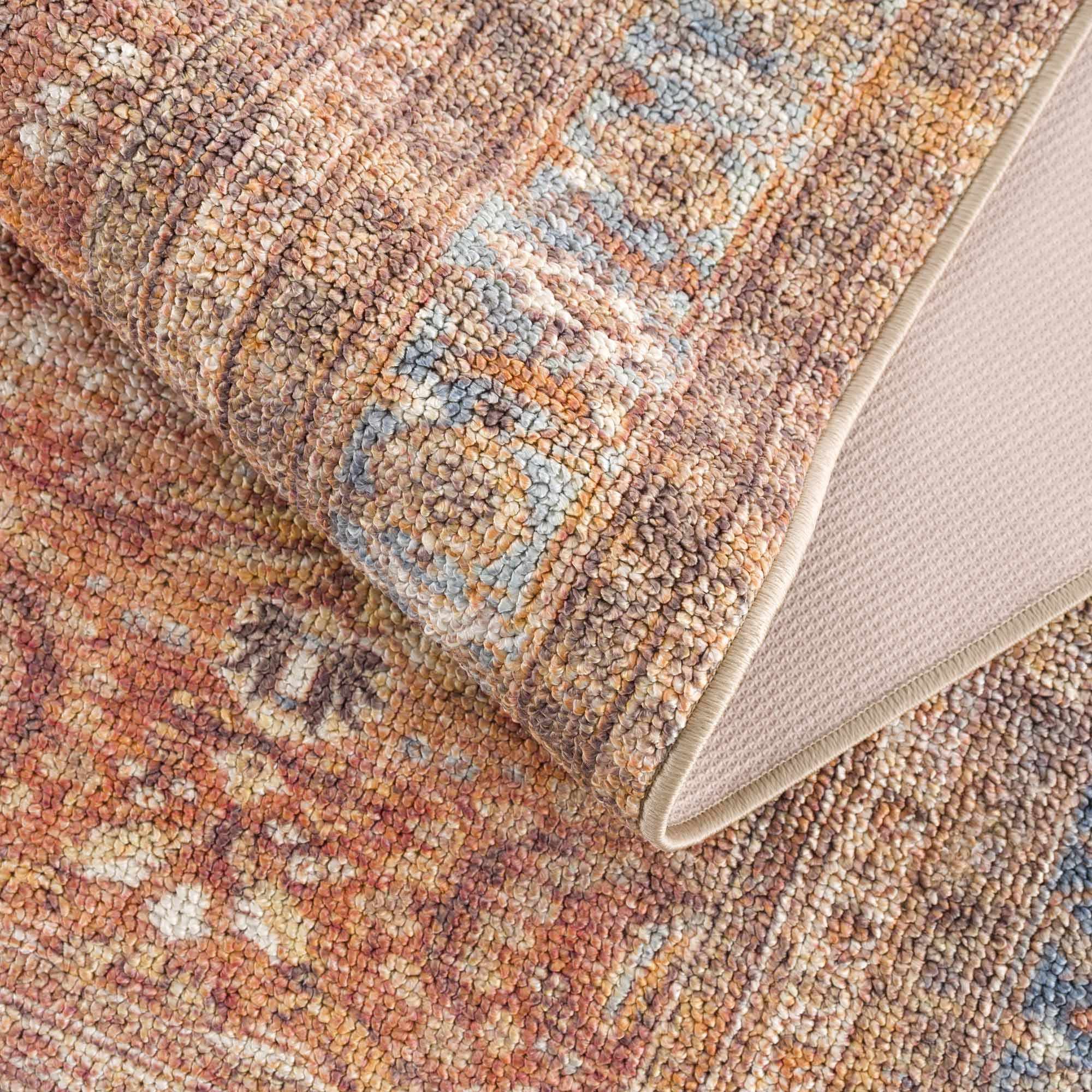 Anshu Peach Washable Area Rug - Clearance - Image 16